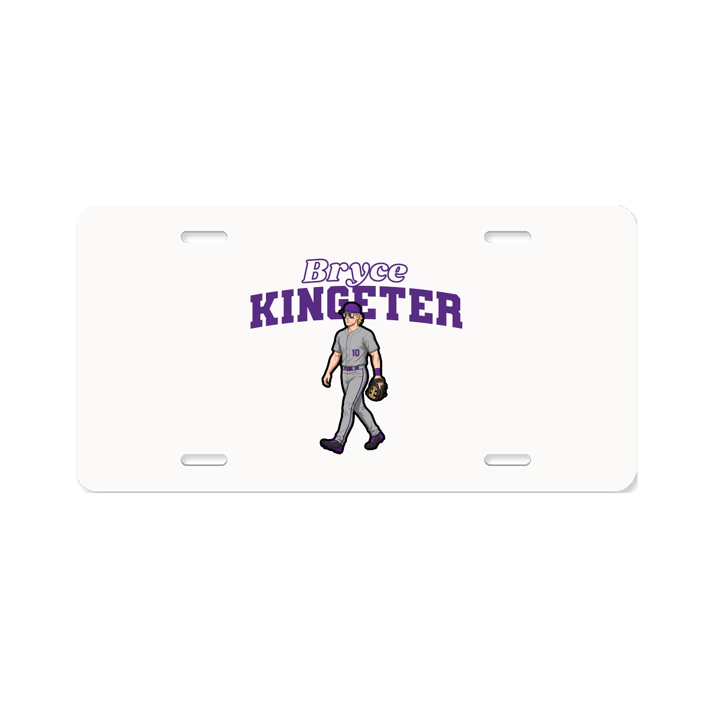 License Plate — Name Arch in Classic