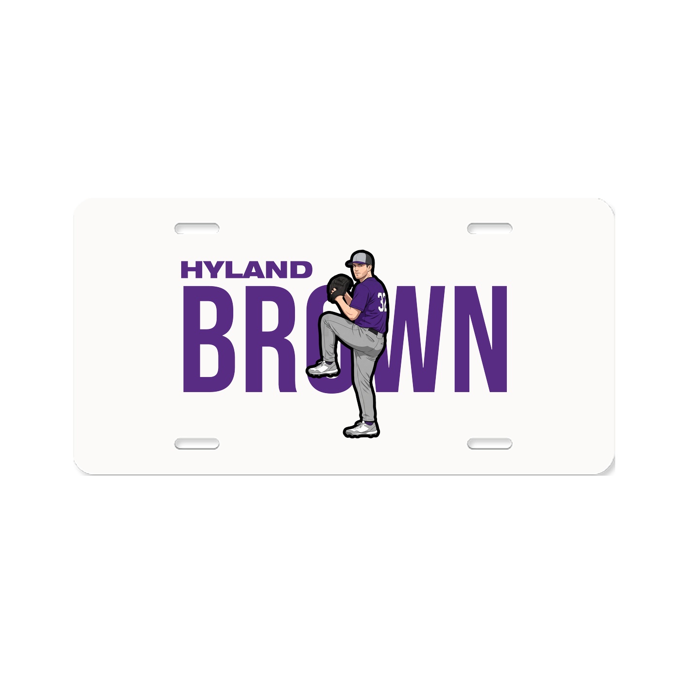 License Plate — Player Name in Classic