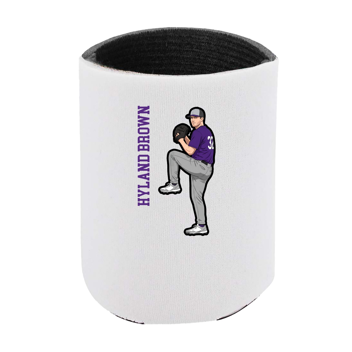 Can Holder — Name Vertical in White