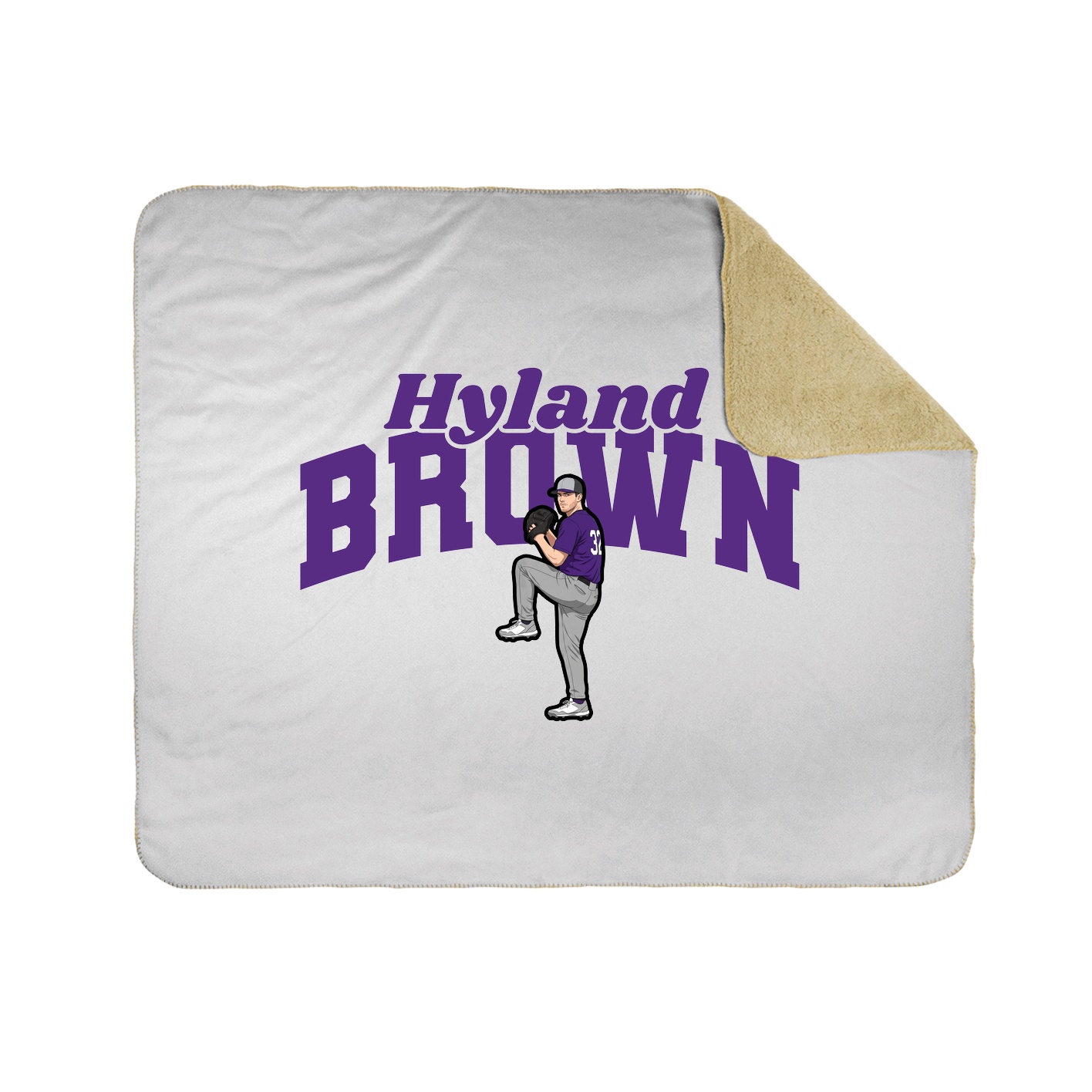 Throw Blanket — Signature Arch in White