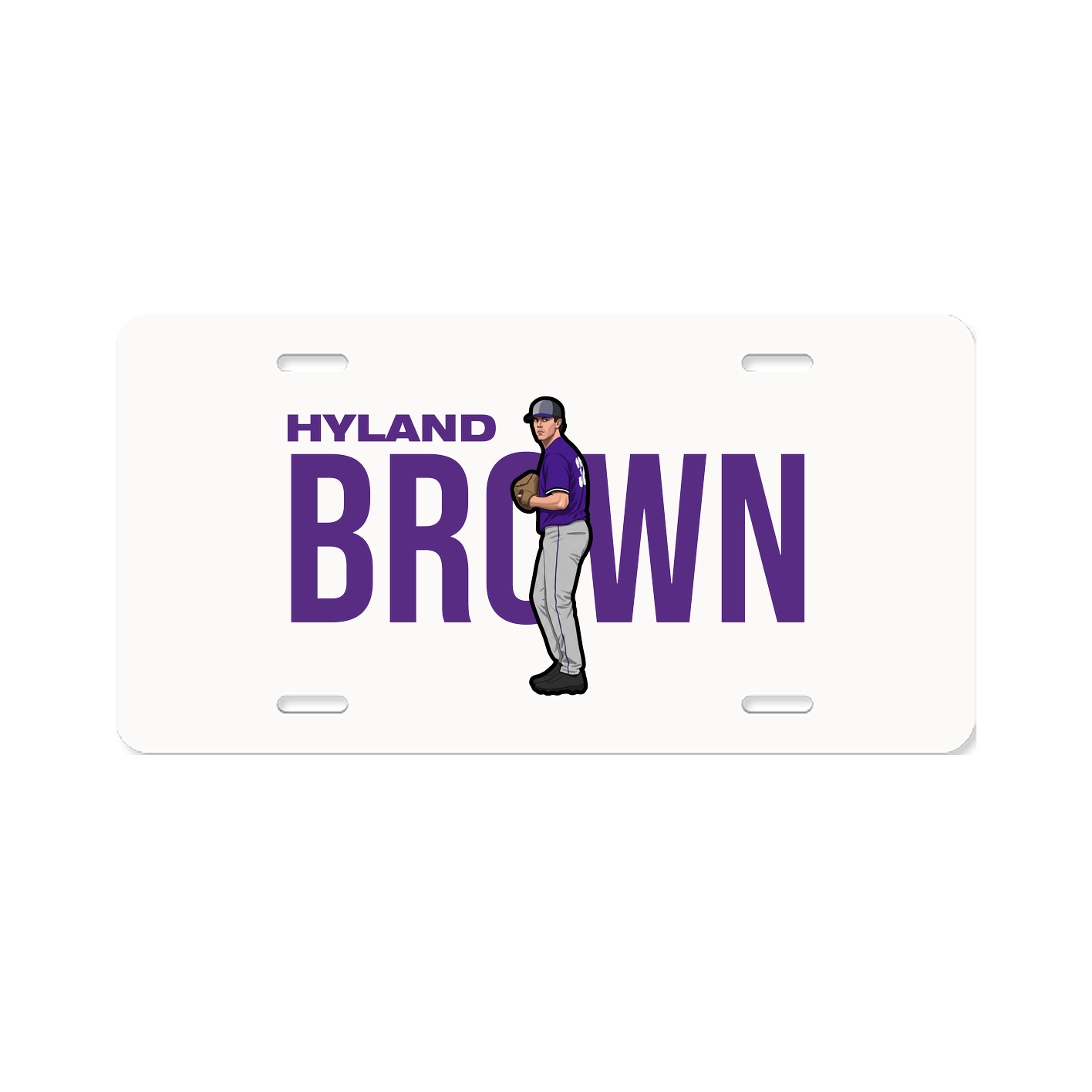 License Plate — Player Name in Classic