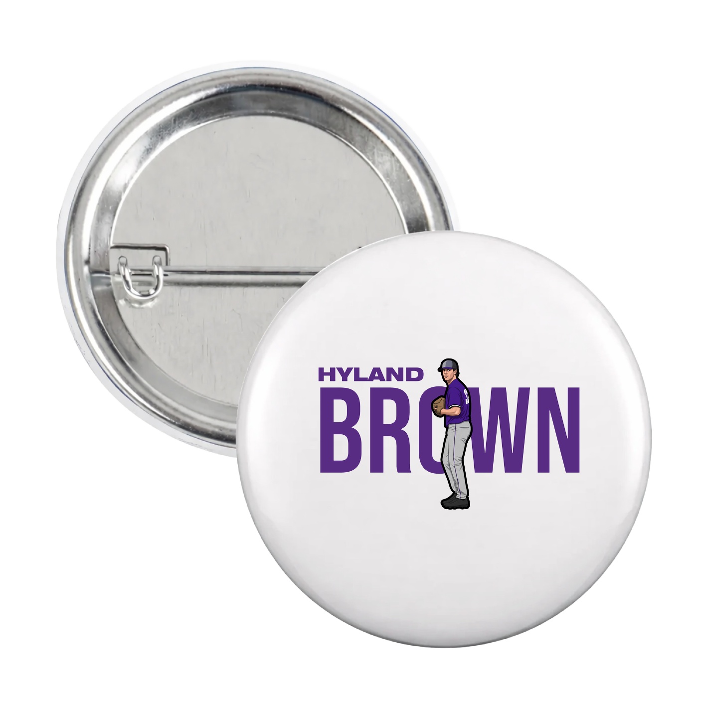 Game Day Button — Player Name in White