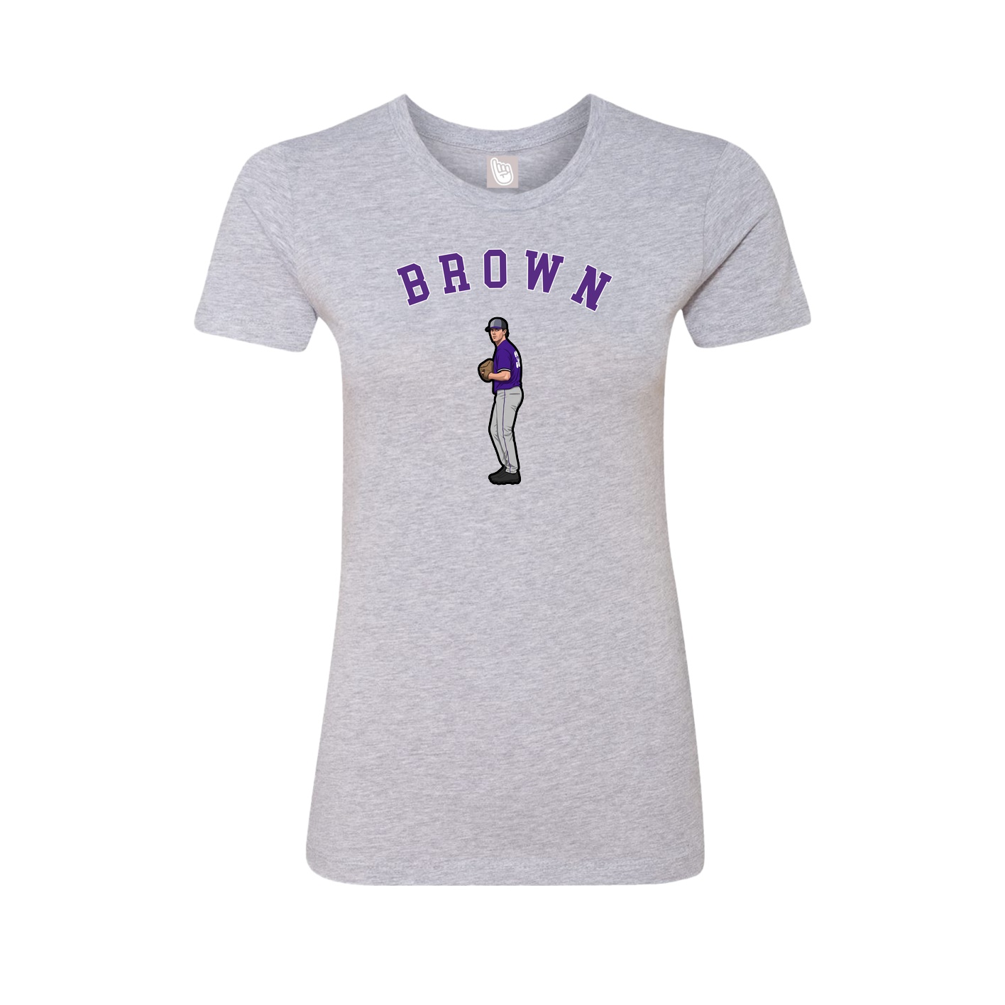 Fitted Women's Tee — Shirsey Arch in Grey