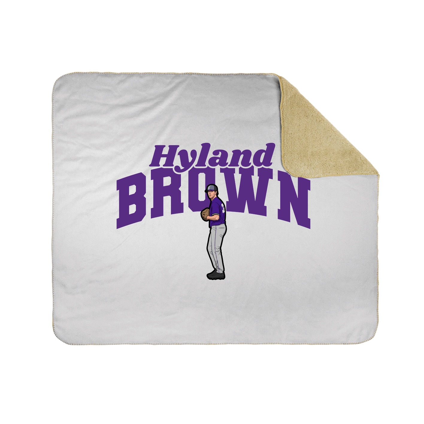Throw Blanket — Signature Arch in White