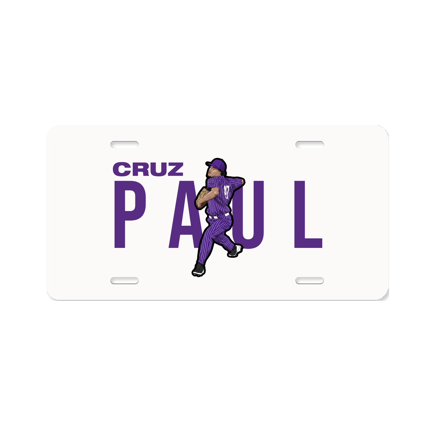 License Plate — Player Name in Classic