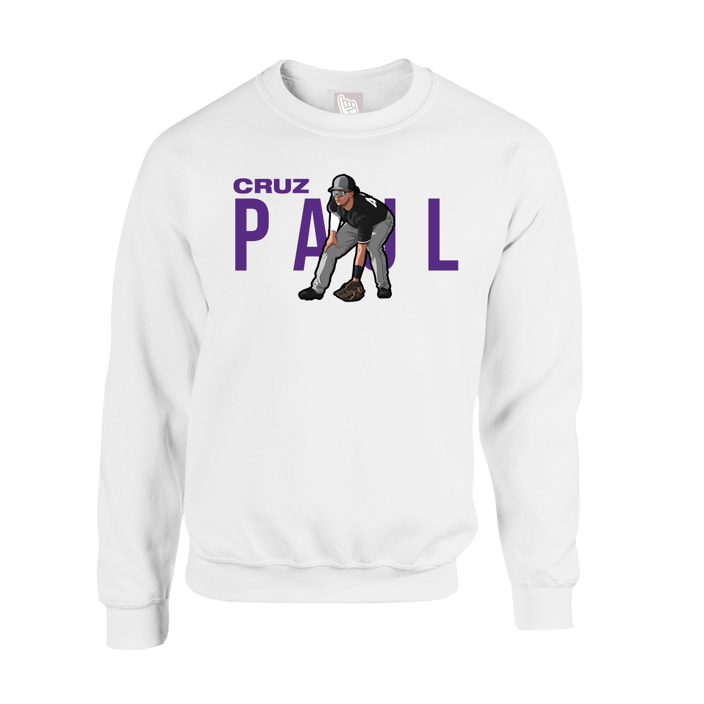 Fleece Crew — Player Name in White