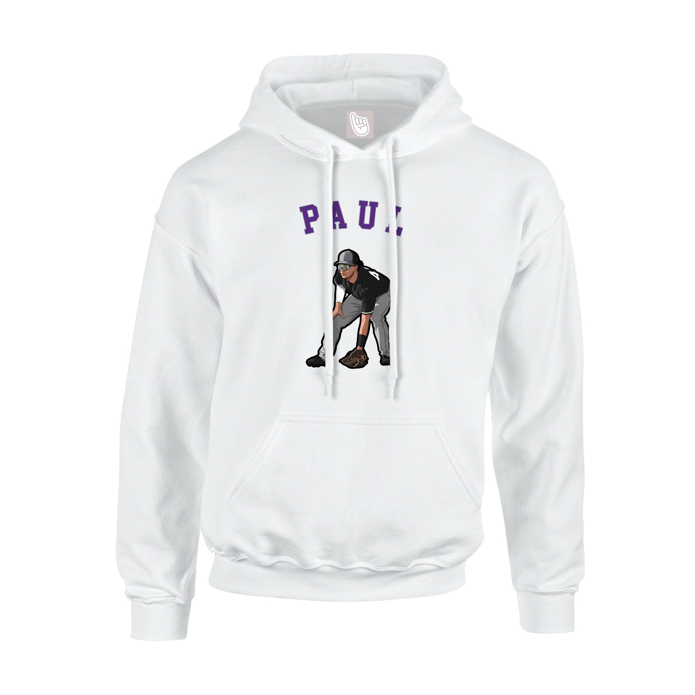 Youth Hoodie — Shirsey Arch in White