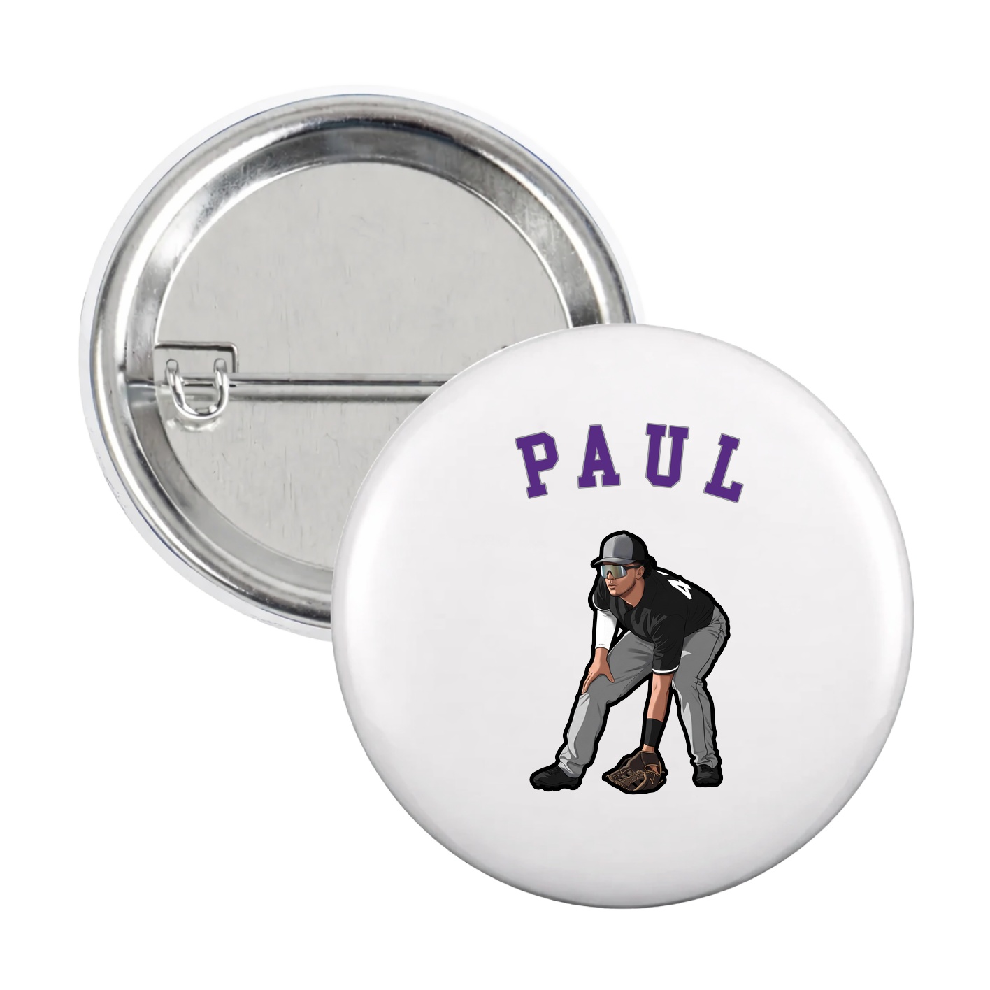 Game Day Button — Shirsey Arch in White