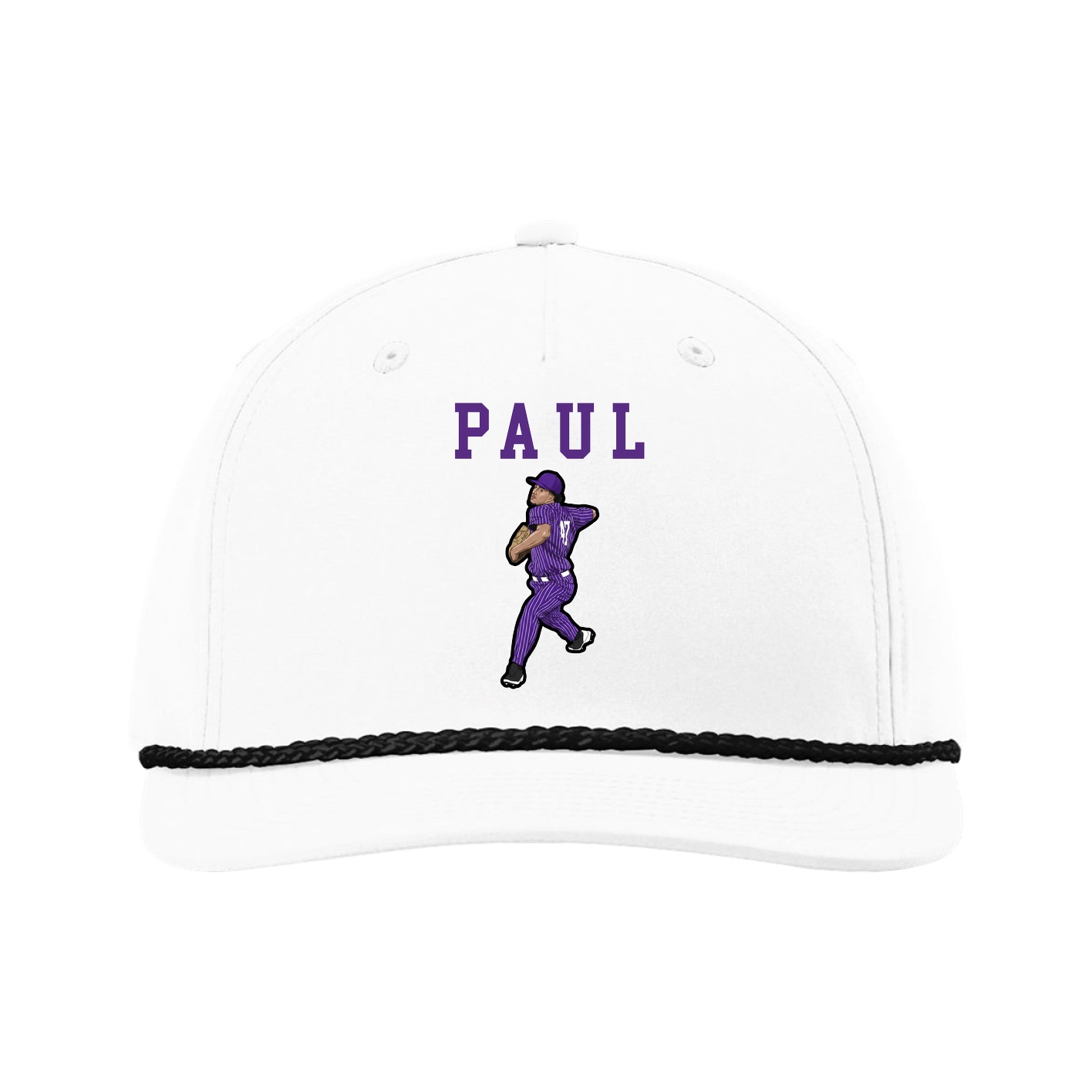 Five-Panel Classic Rope Cap — Shirsey in White