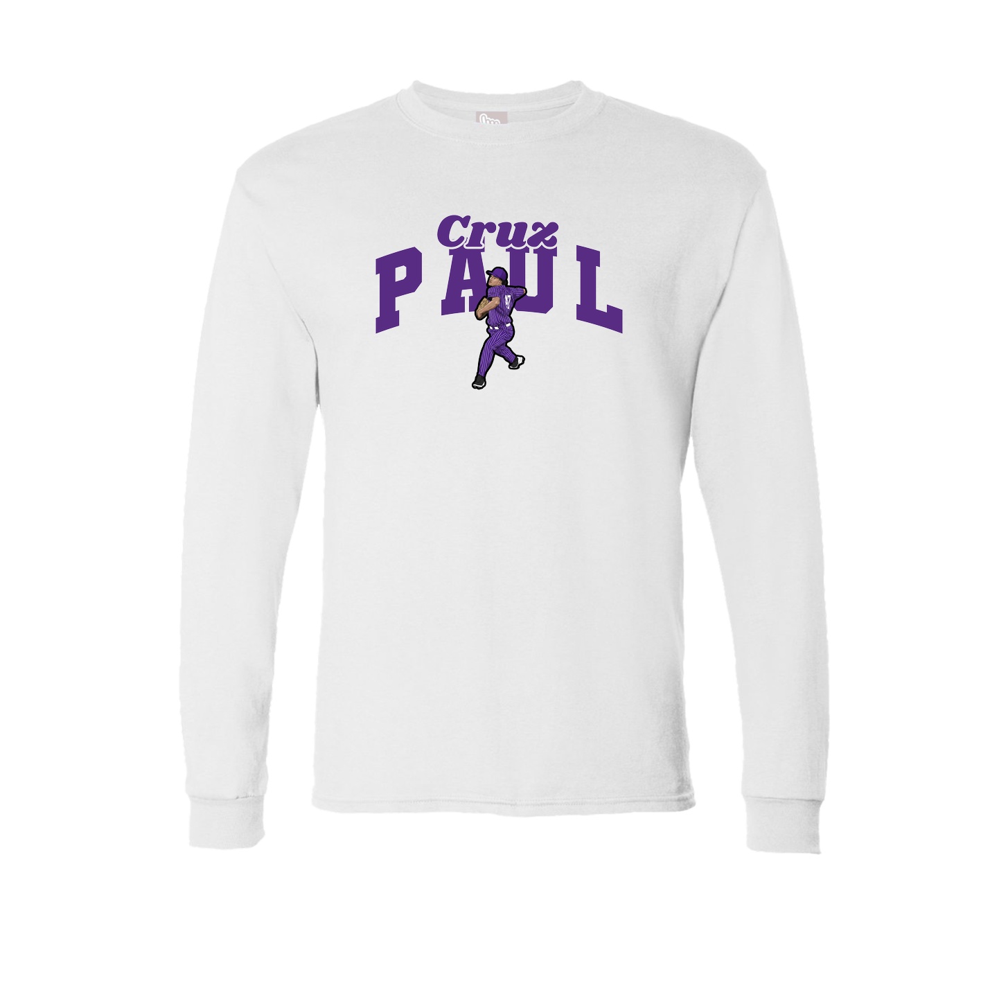 Long Sleeve Tee — Signature Arch in White