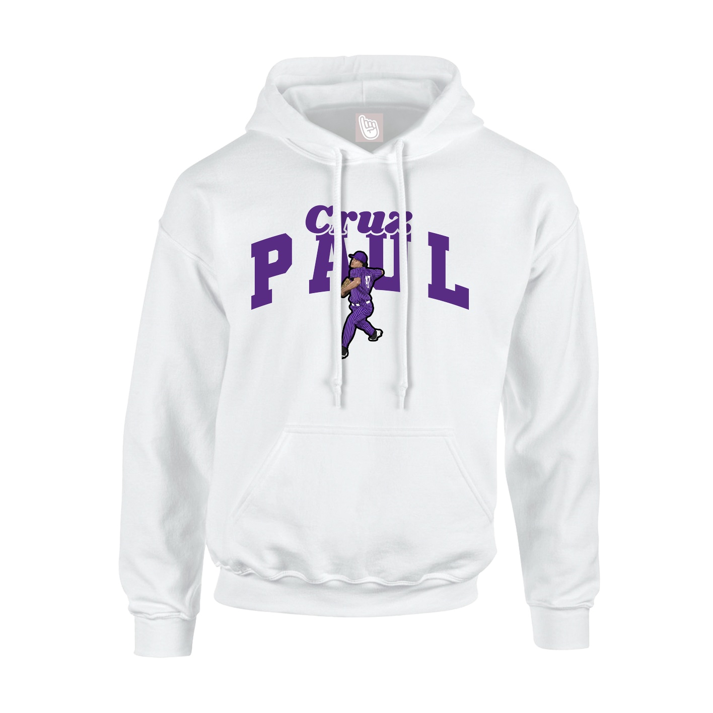 Hoodie — Signature Arch in White