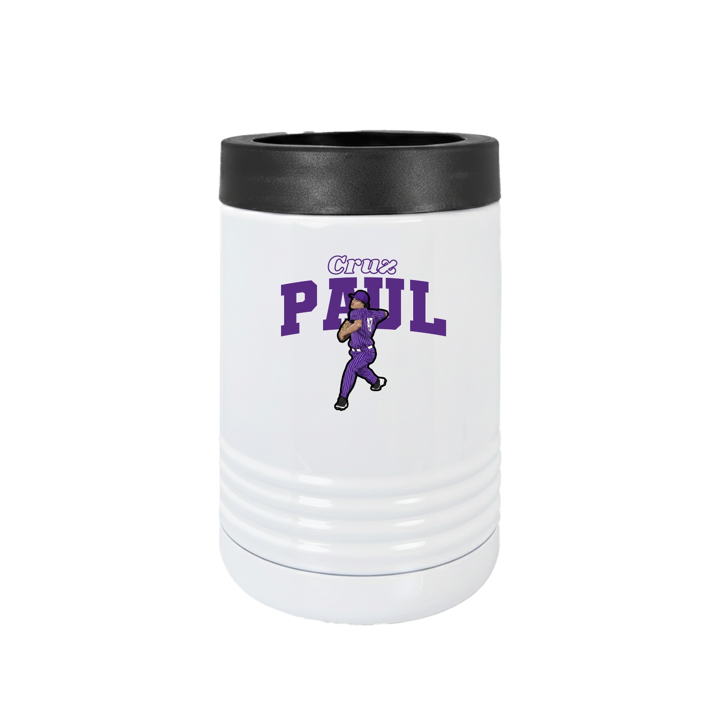 Beverage Holder — Name Arch in White