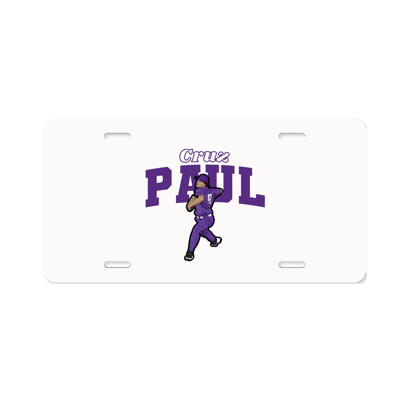 License Plate — Name Arch in Classic