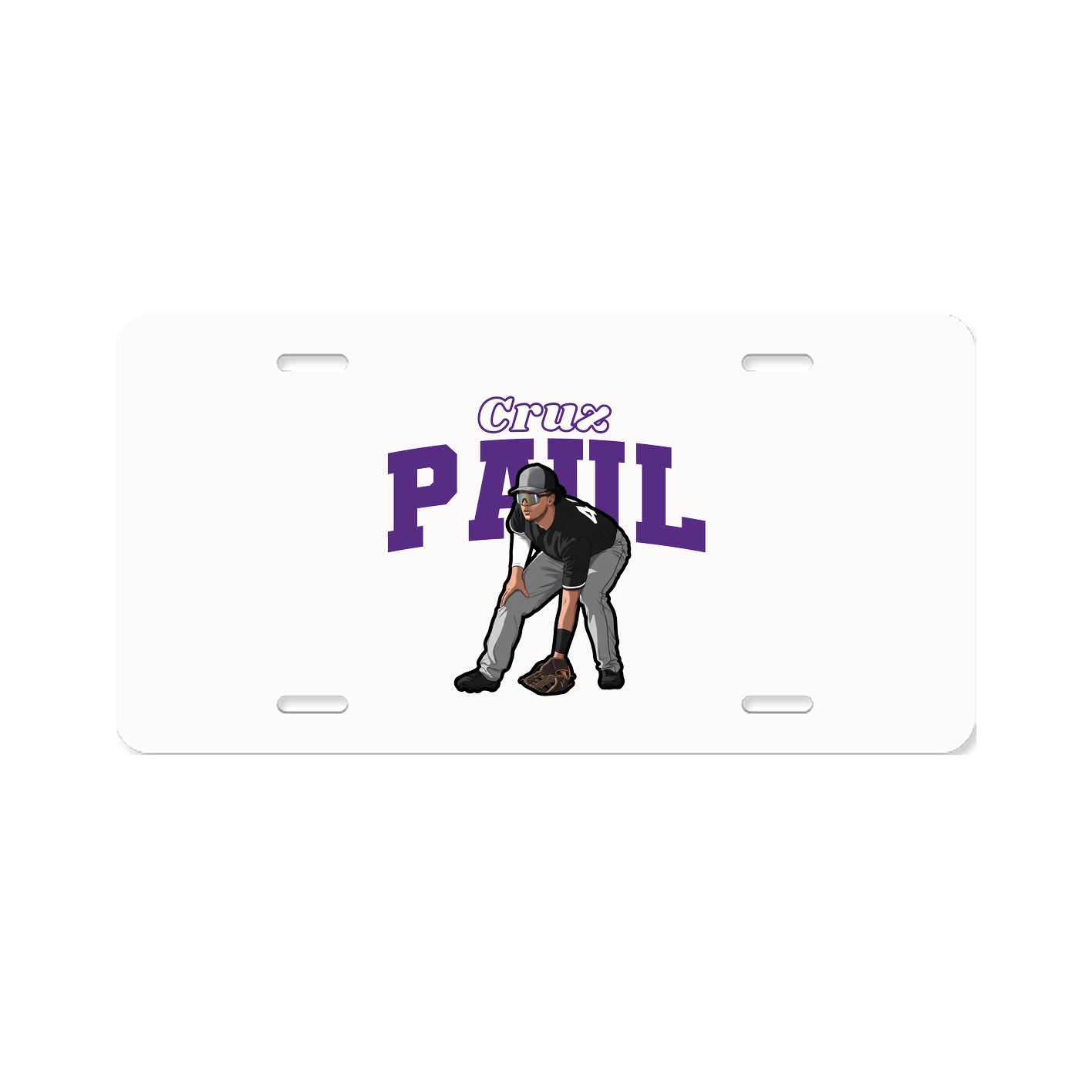 License Plate — Name Arch in Classic