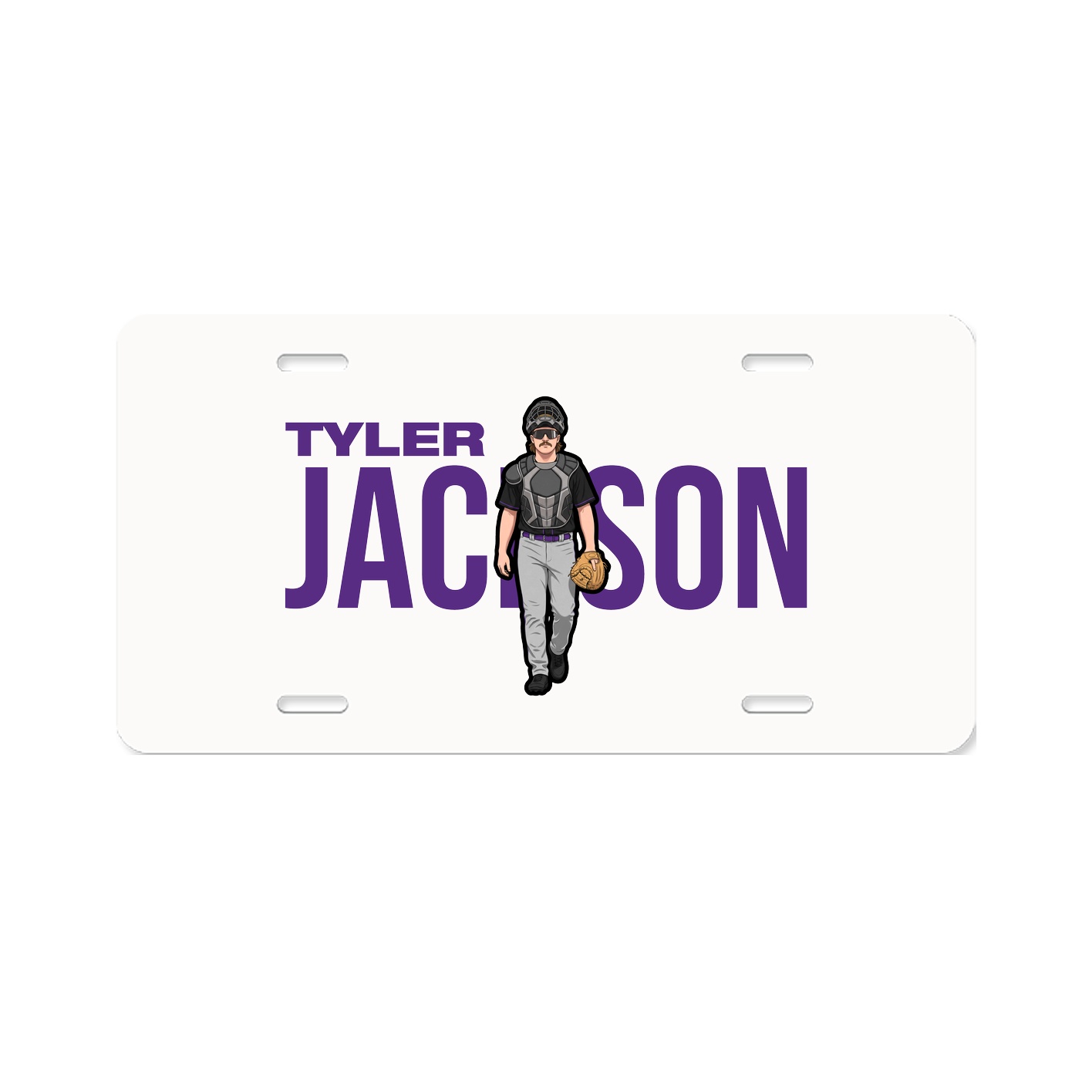 License Plate — Player Name in Classic