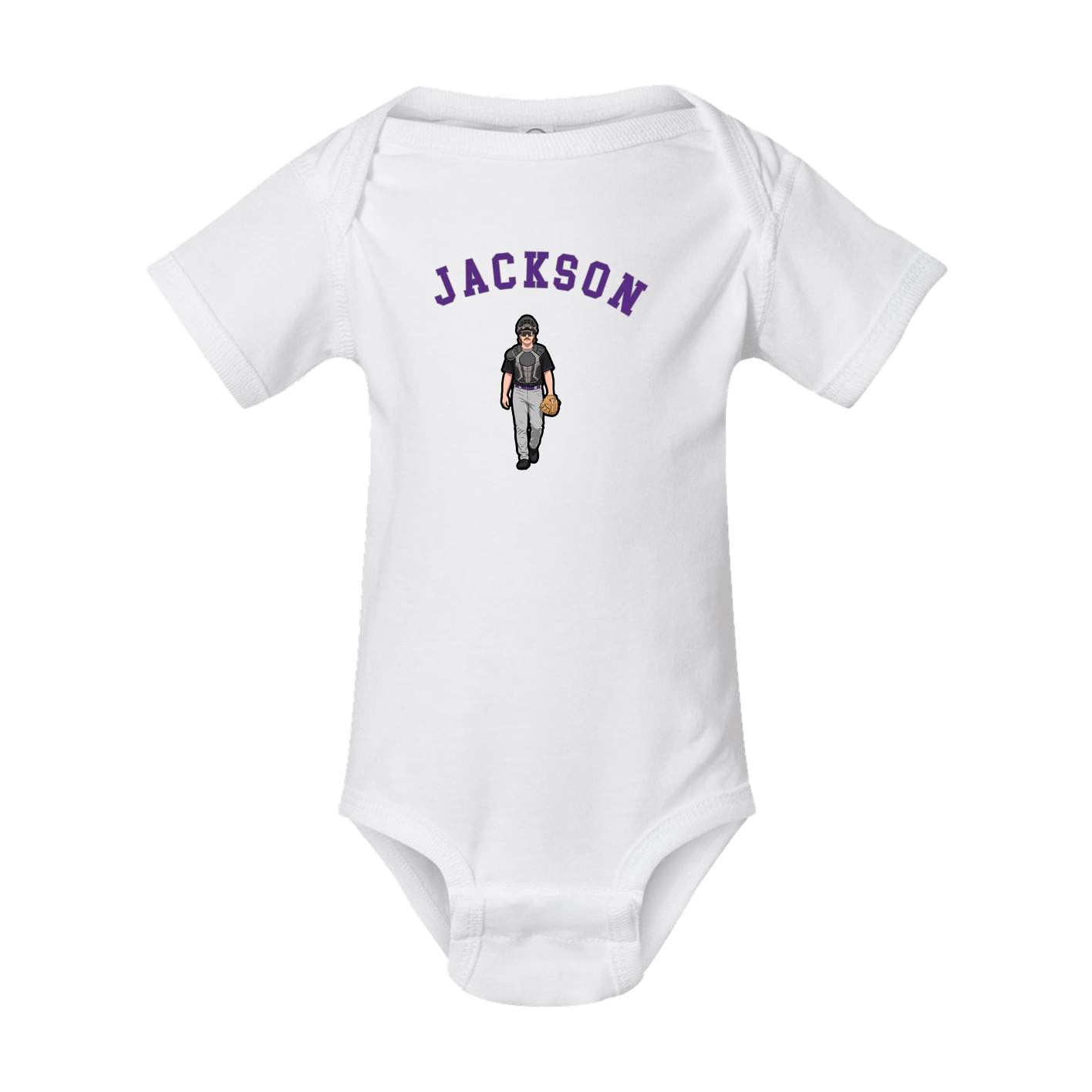 Baby Onesie — Shirsey Arch in White