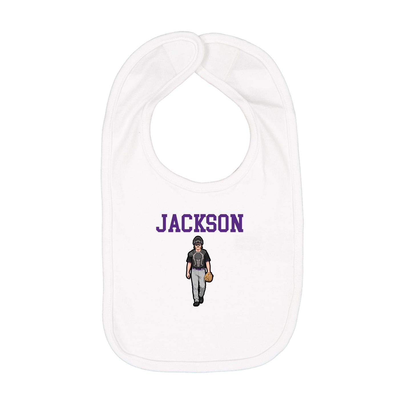 Infant Bib — Shirsey in White