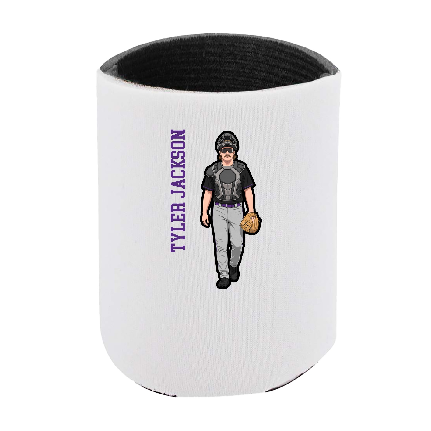 Can Holder — Name Vertical in White