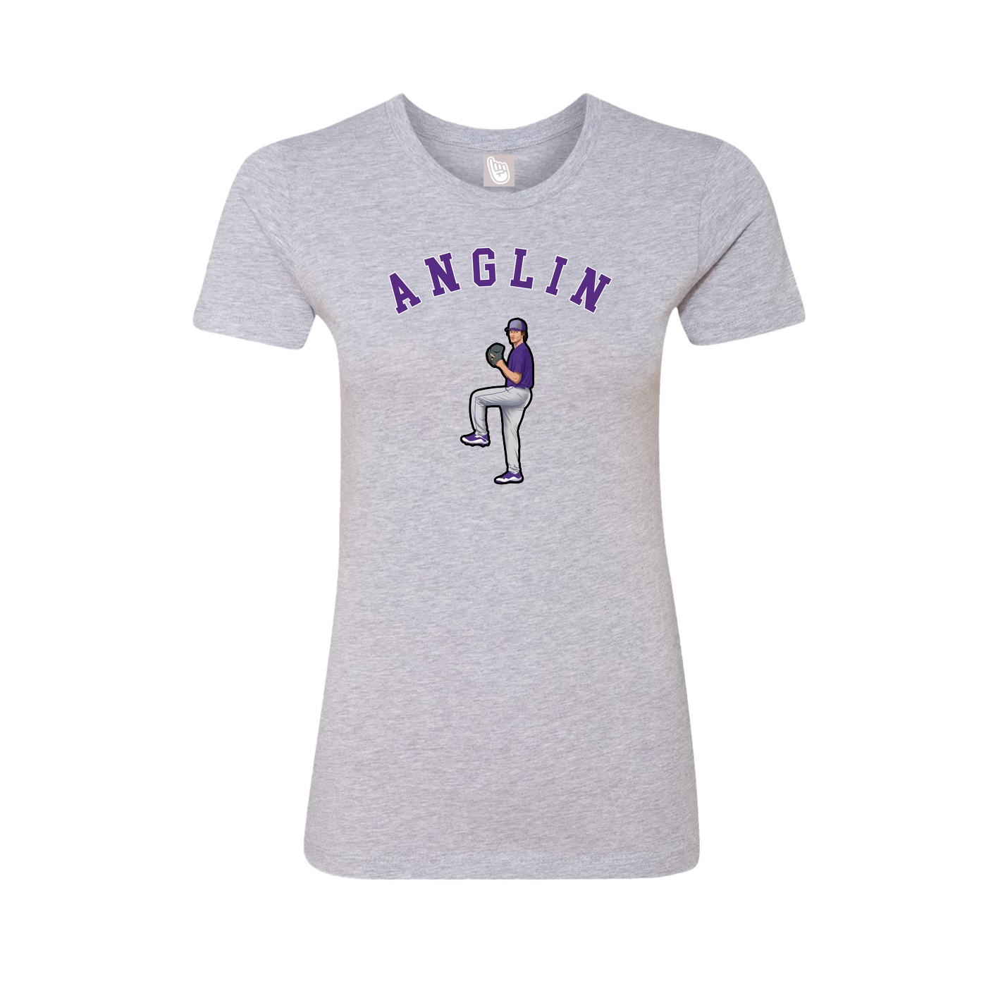 Fitted Women's Tee — Shirsey Arch in Grey