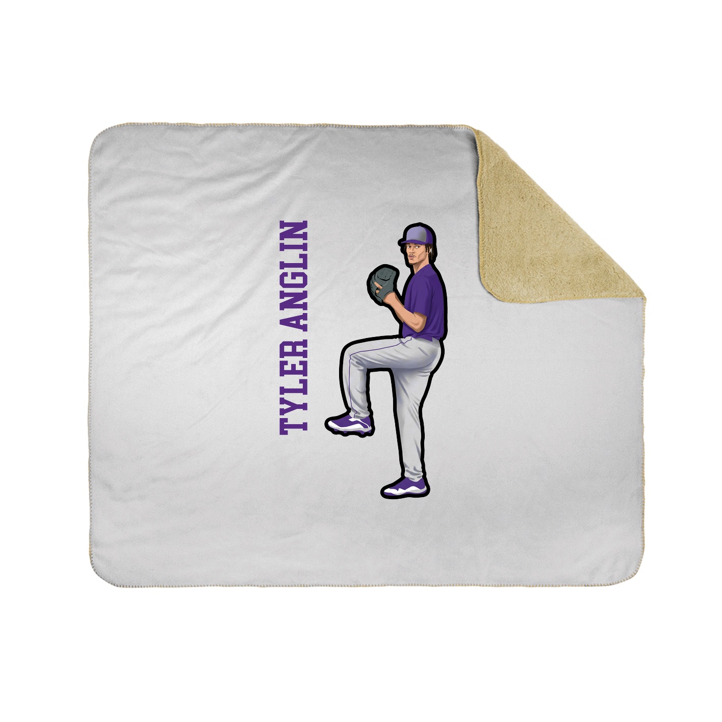 50x60 Sherpa Lined Throw Blanket