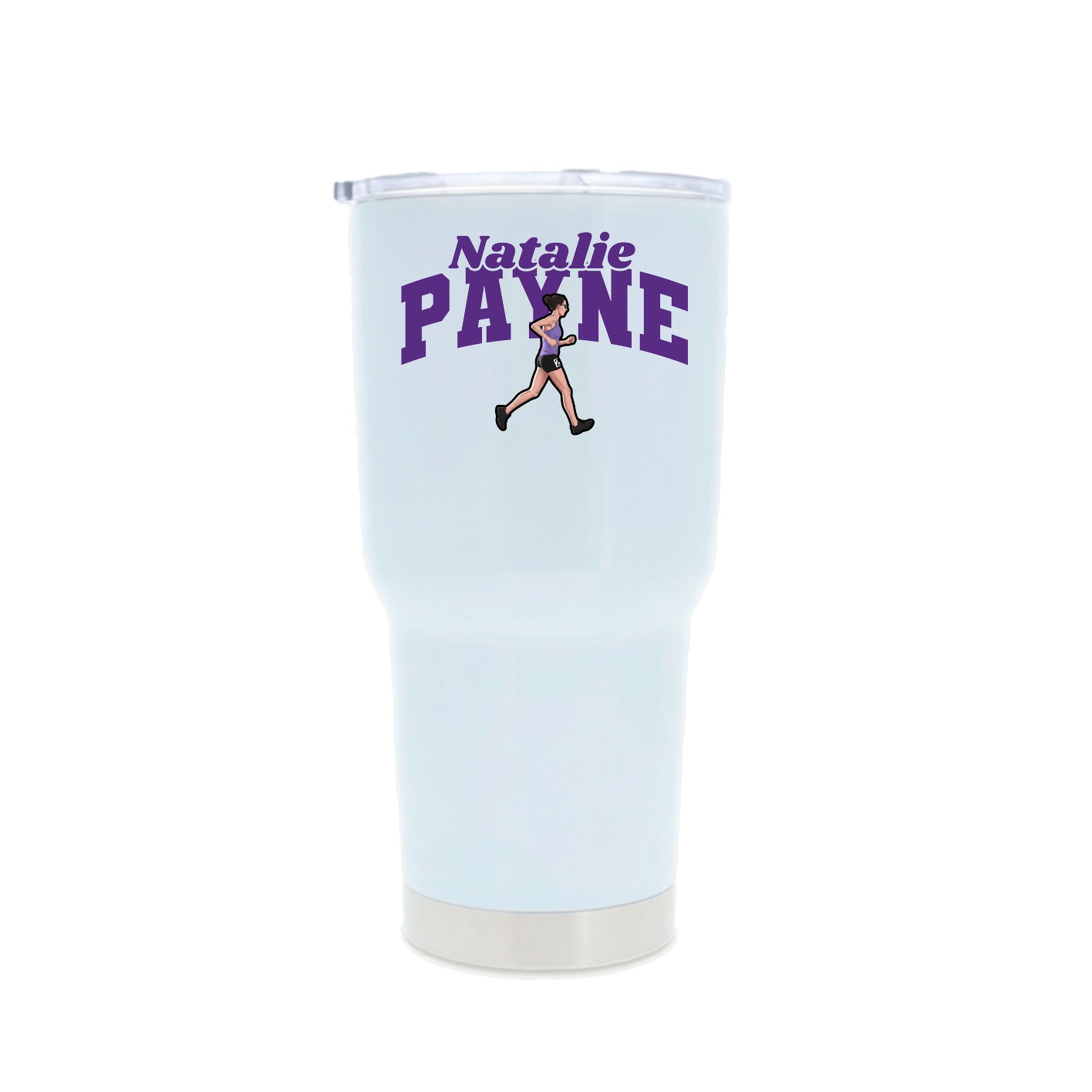 30oz Stainless Steel Tumbler — Signature Arch in White