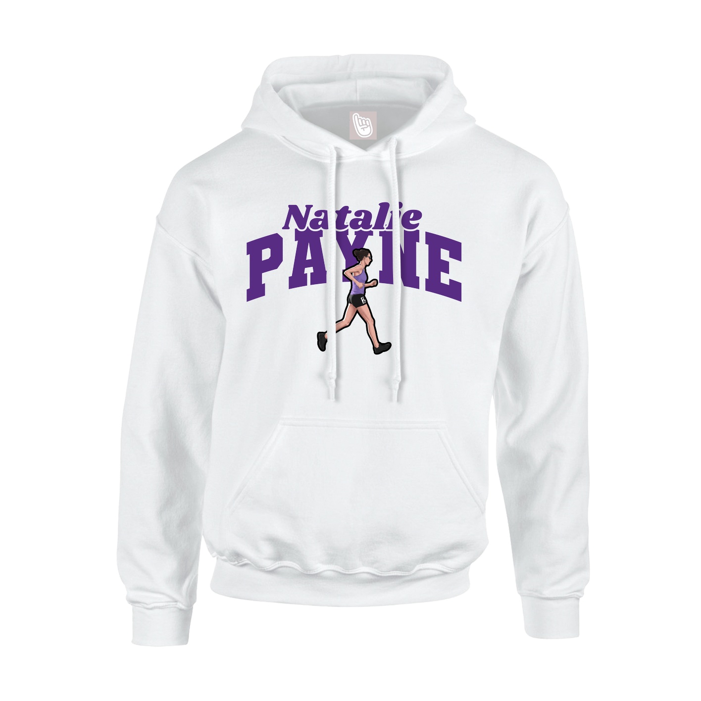 Youth Hoodie — Signature Arch in White