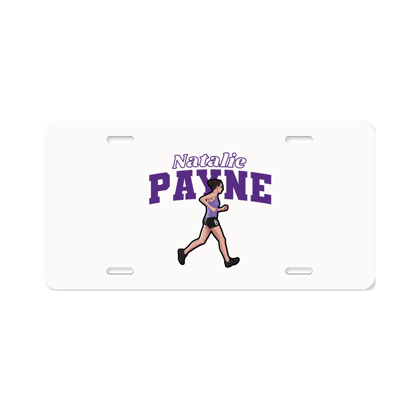 License Plate — Name Arch in Classic