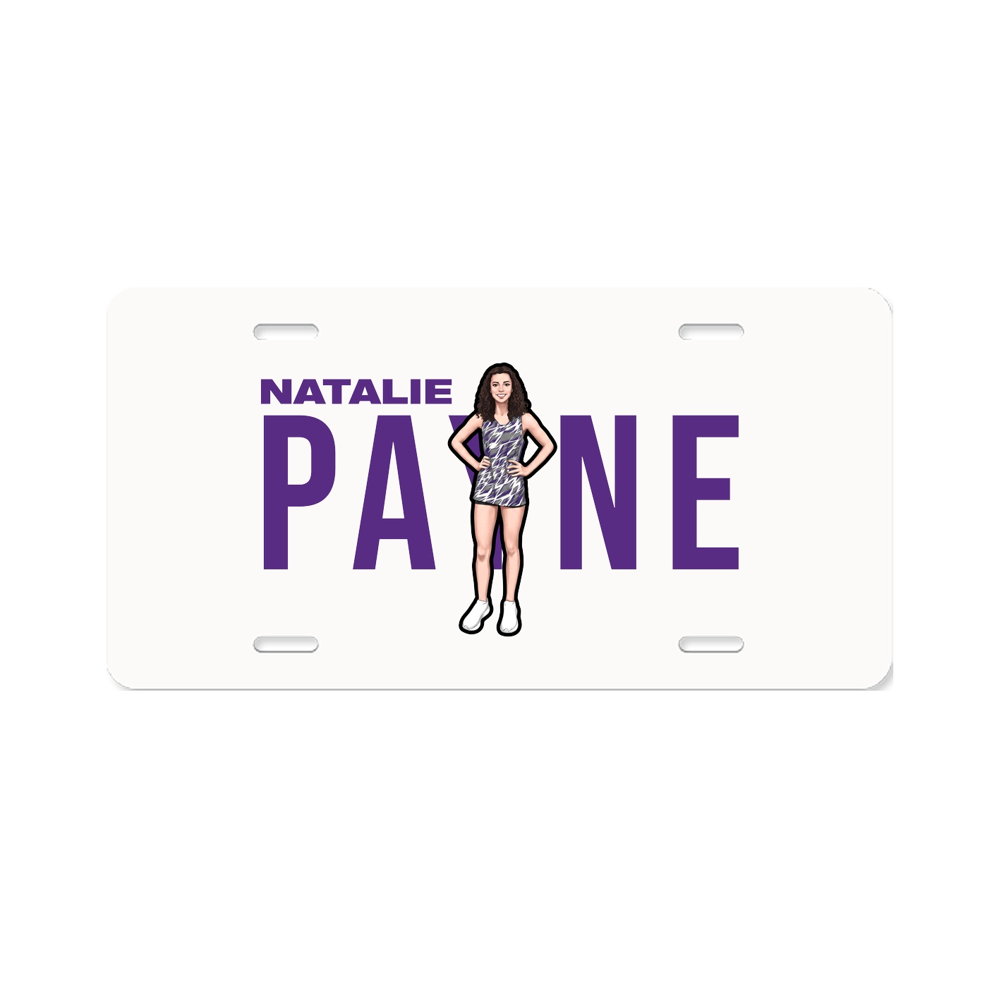 License Plate — Player Name in Classic