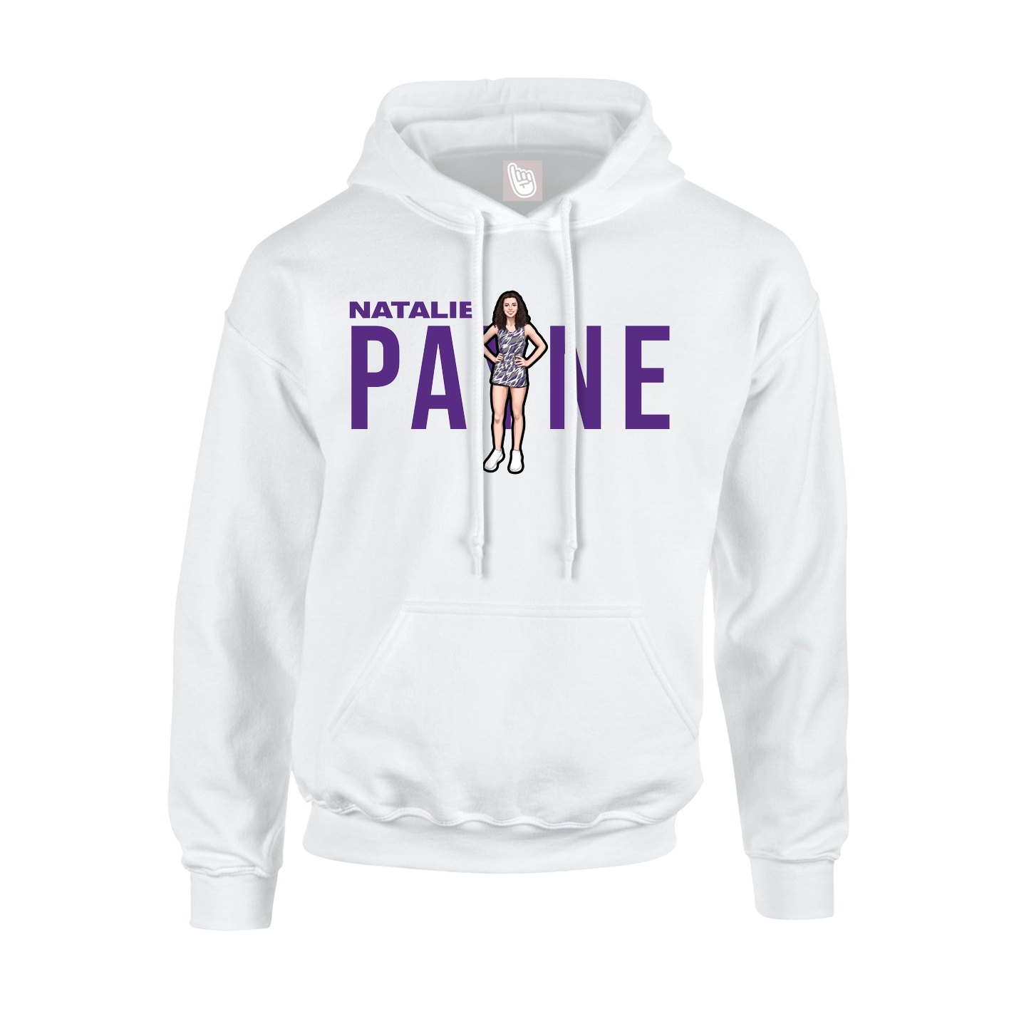 Youth Hoodie — Player Name in White