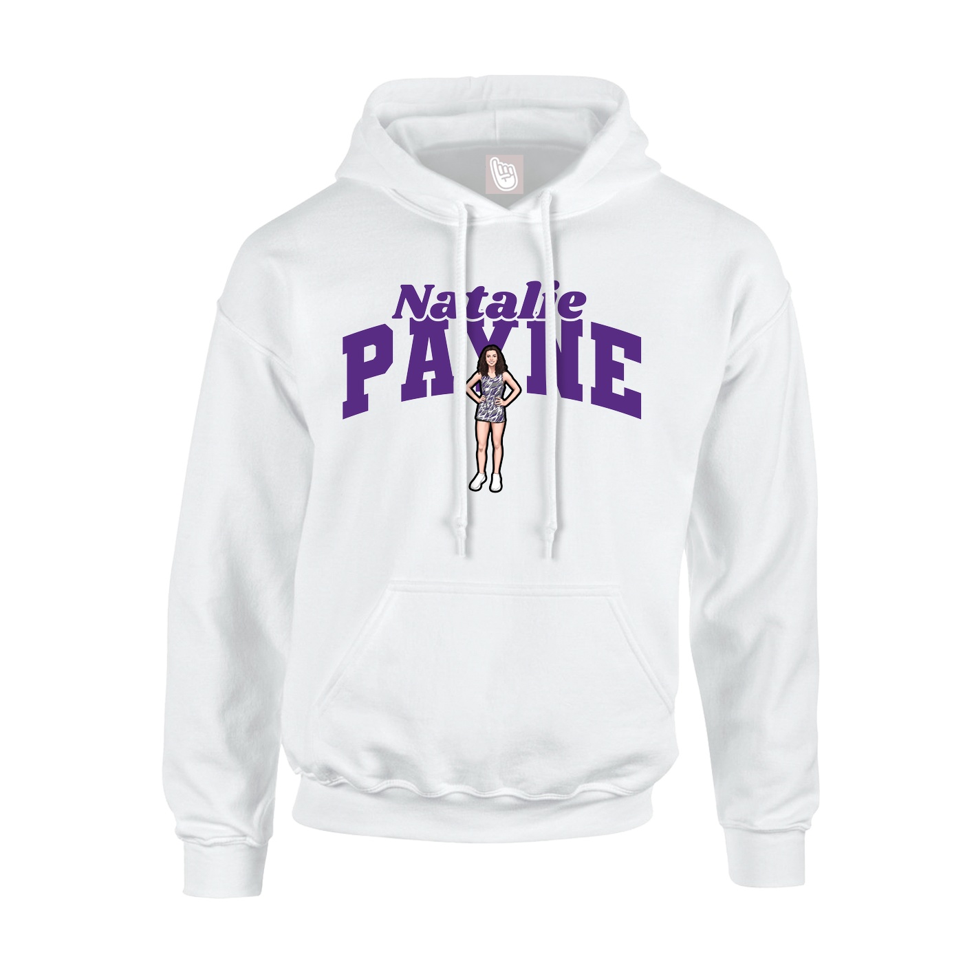 Hoodie — Signature Arch in White