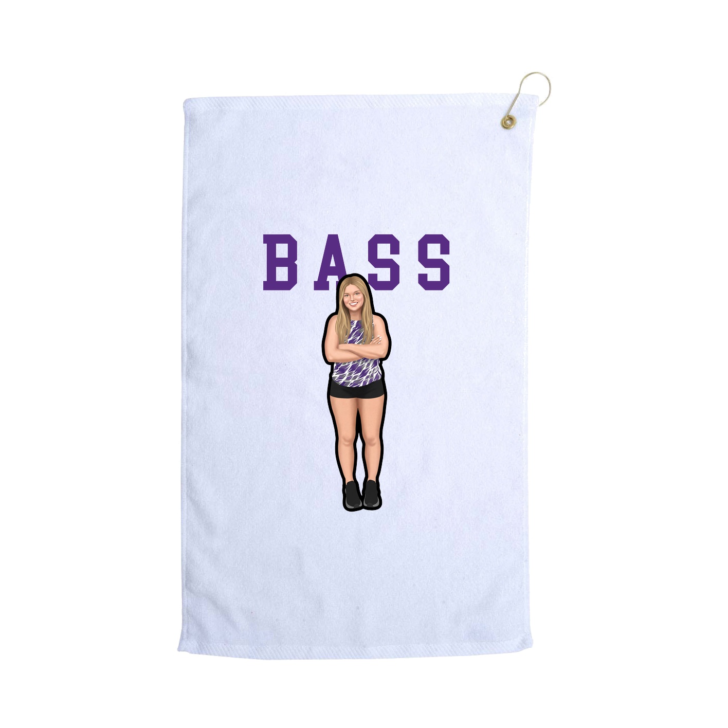 Golf Towel — Shirsey in White