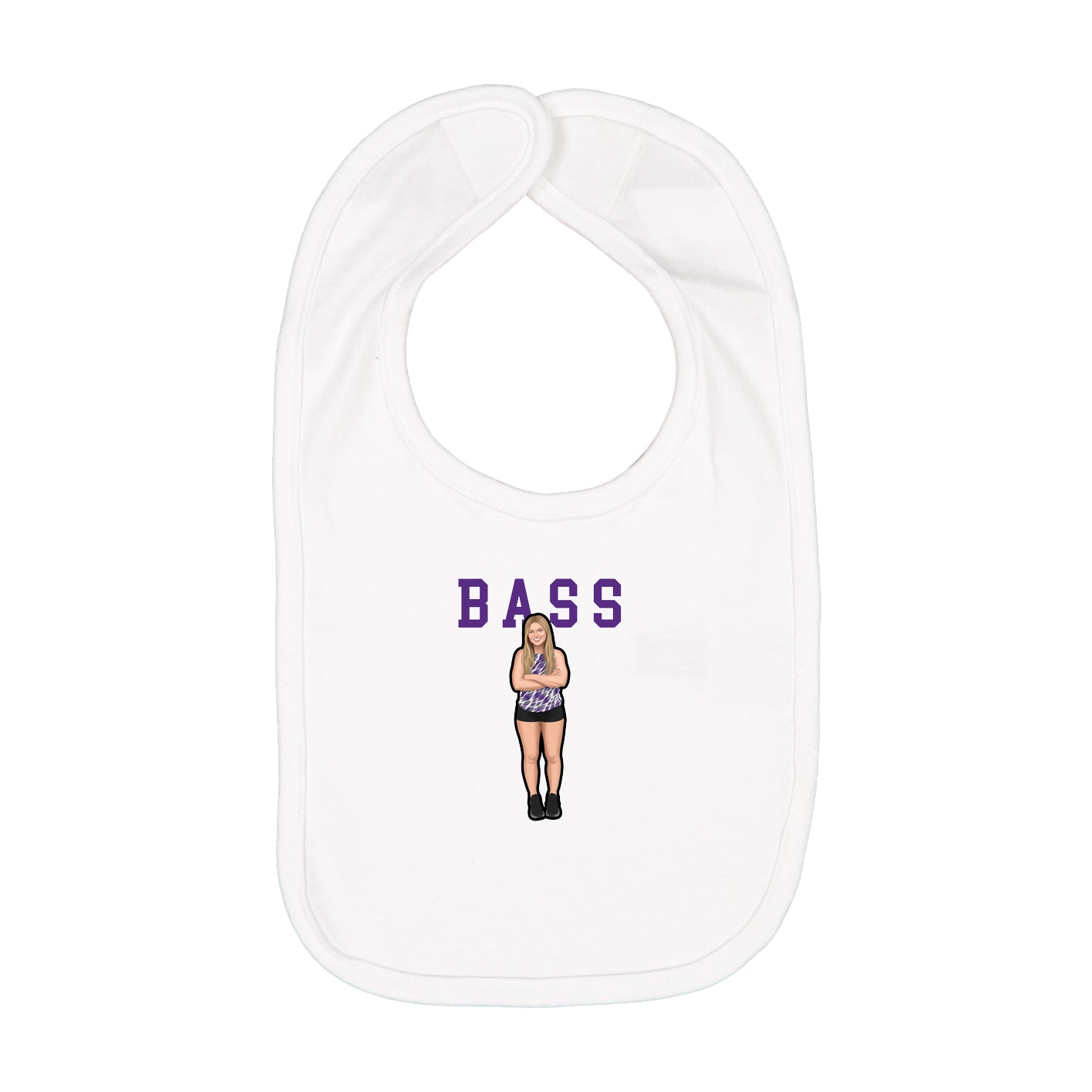 Infant Bib — Shirsey in White