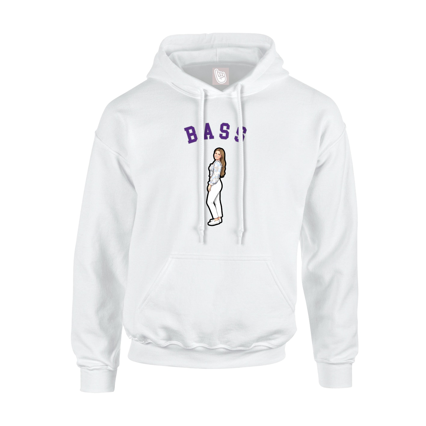 Youth Hoodie — Shirsey Arch in White