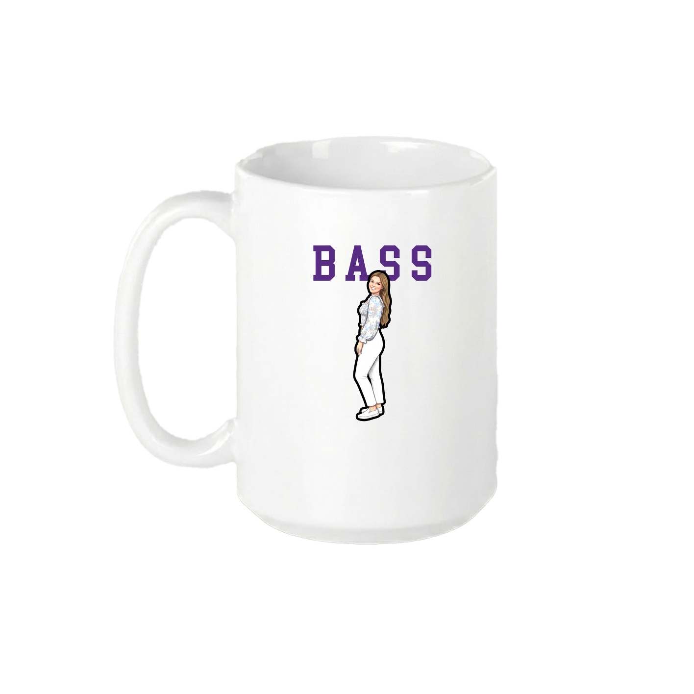 15oz Coffee Mug — Shirsey in White