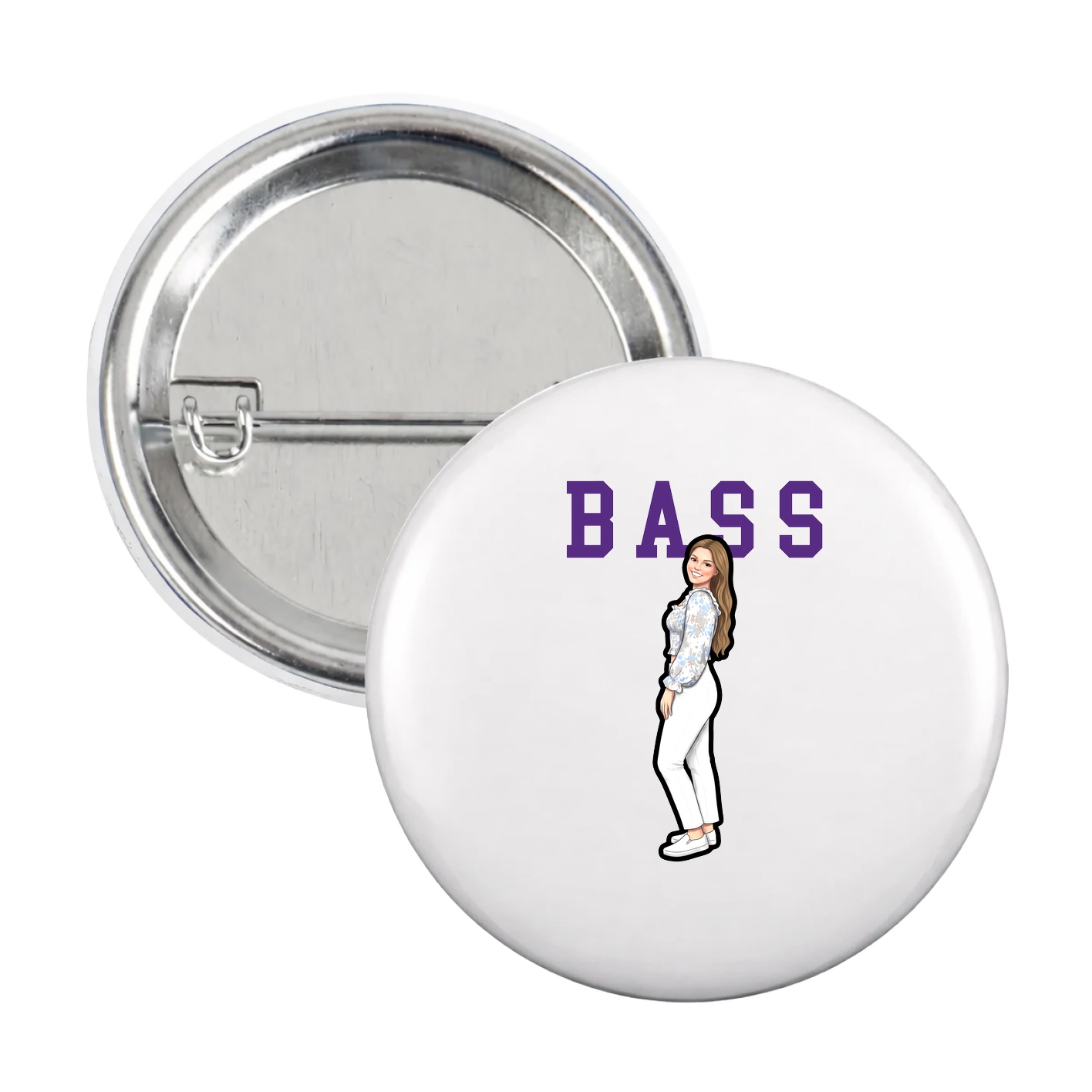Game Day Button — Shirsey in White