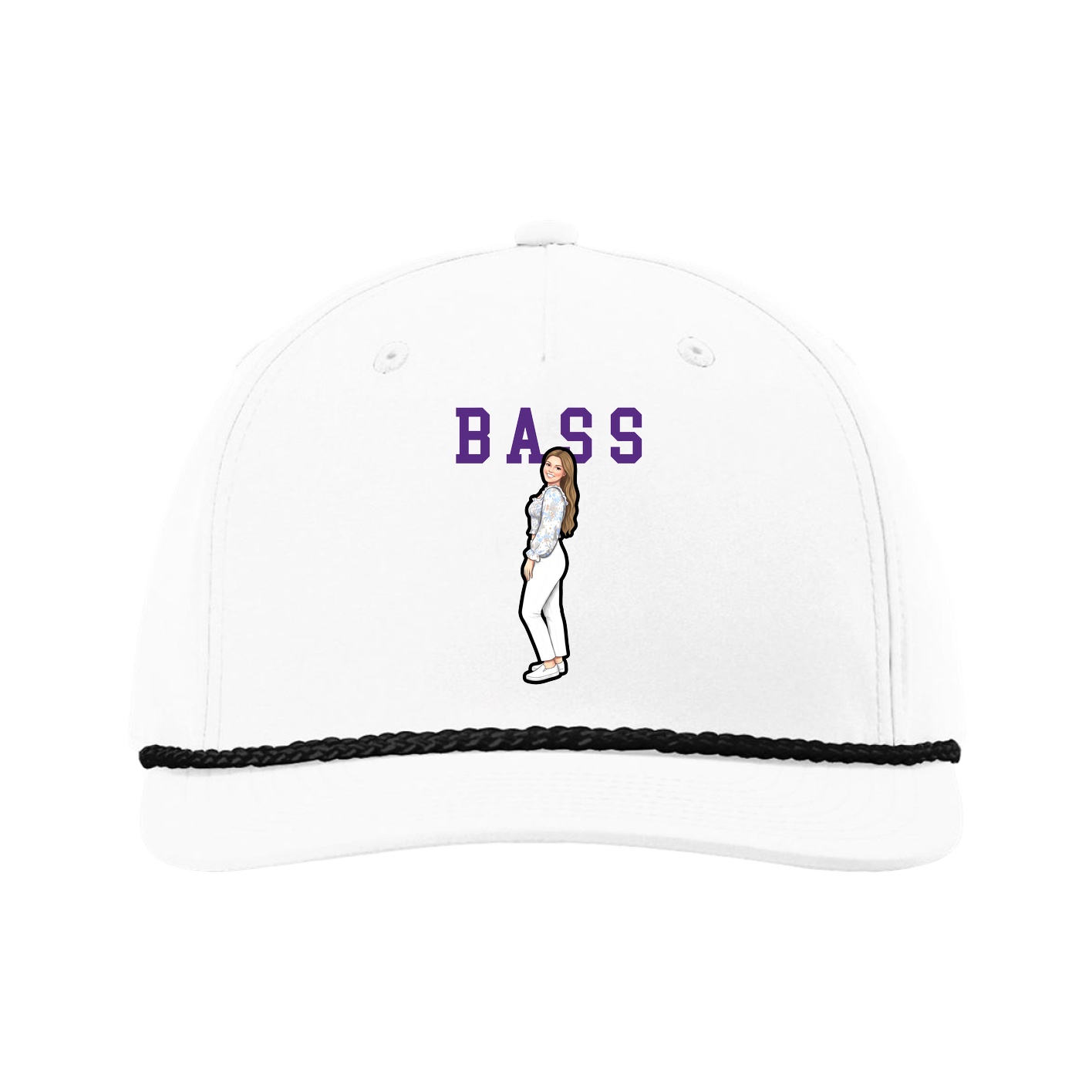 Five-Panel Classic Rope Cap — Shirsey in White
