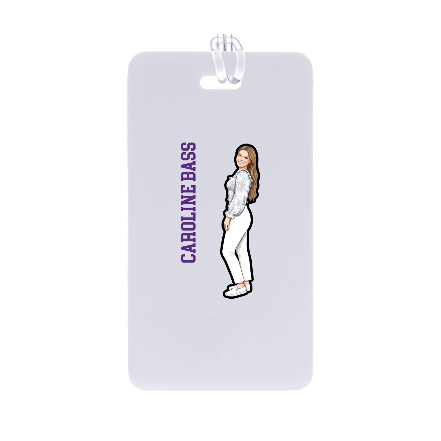 Bag Tag — Name Vertical in Classic