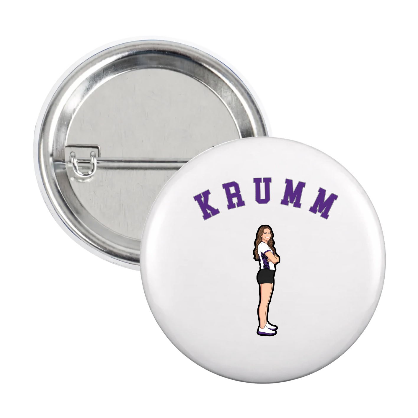 Game Day Button — Shirsey Arch in White