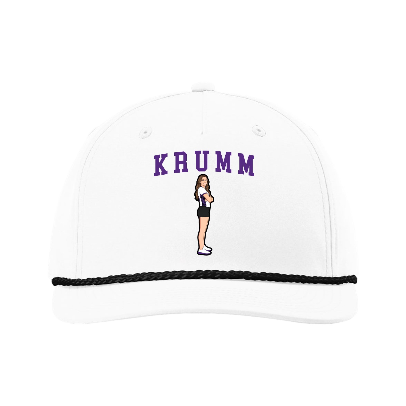 Five-Panel Classic Rope Cap — Shirsey in White