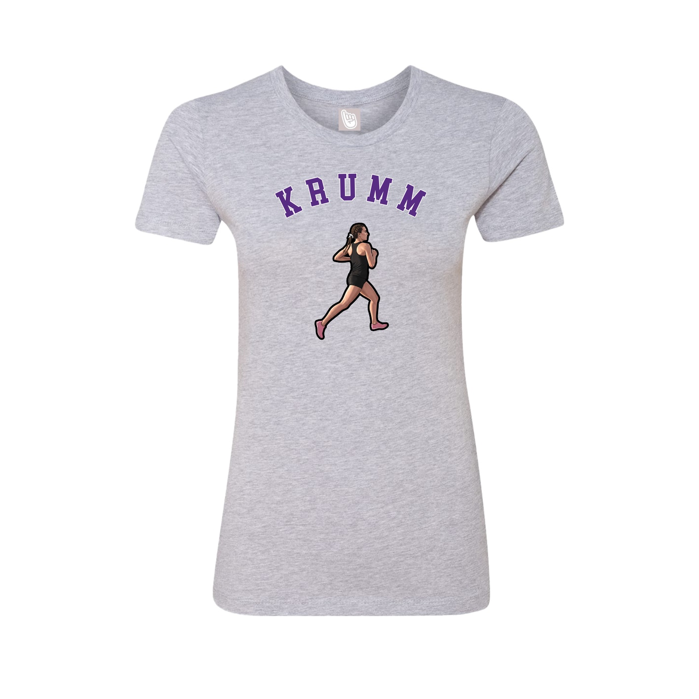 Fitted Women's Tee — Shirsey Arch in Grey