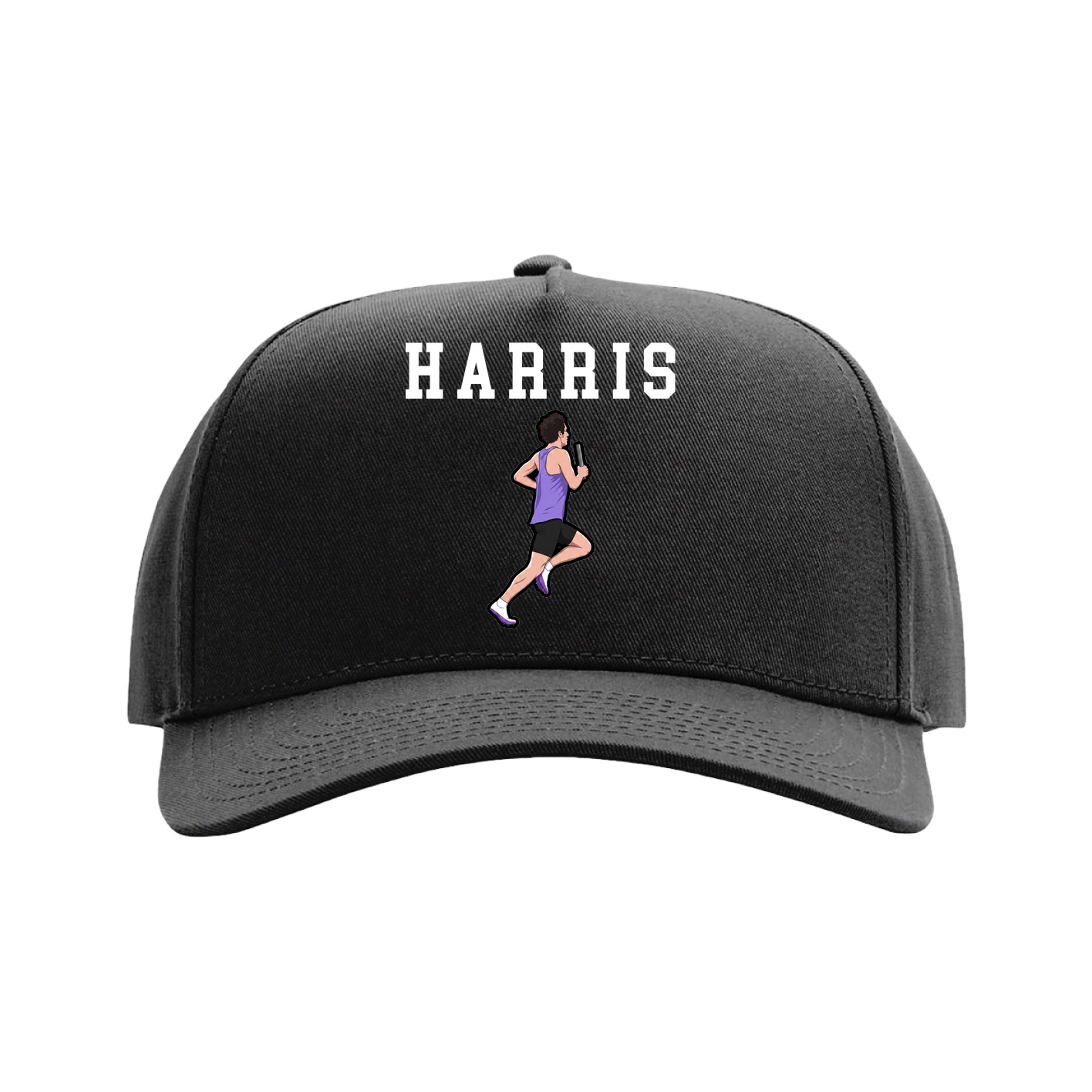 Full Fabric Five-Panel Champ Cap — Shirsey in Black