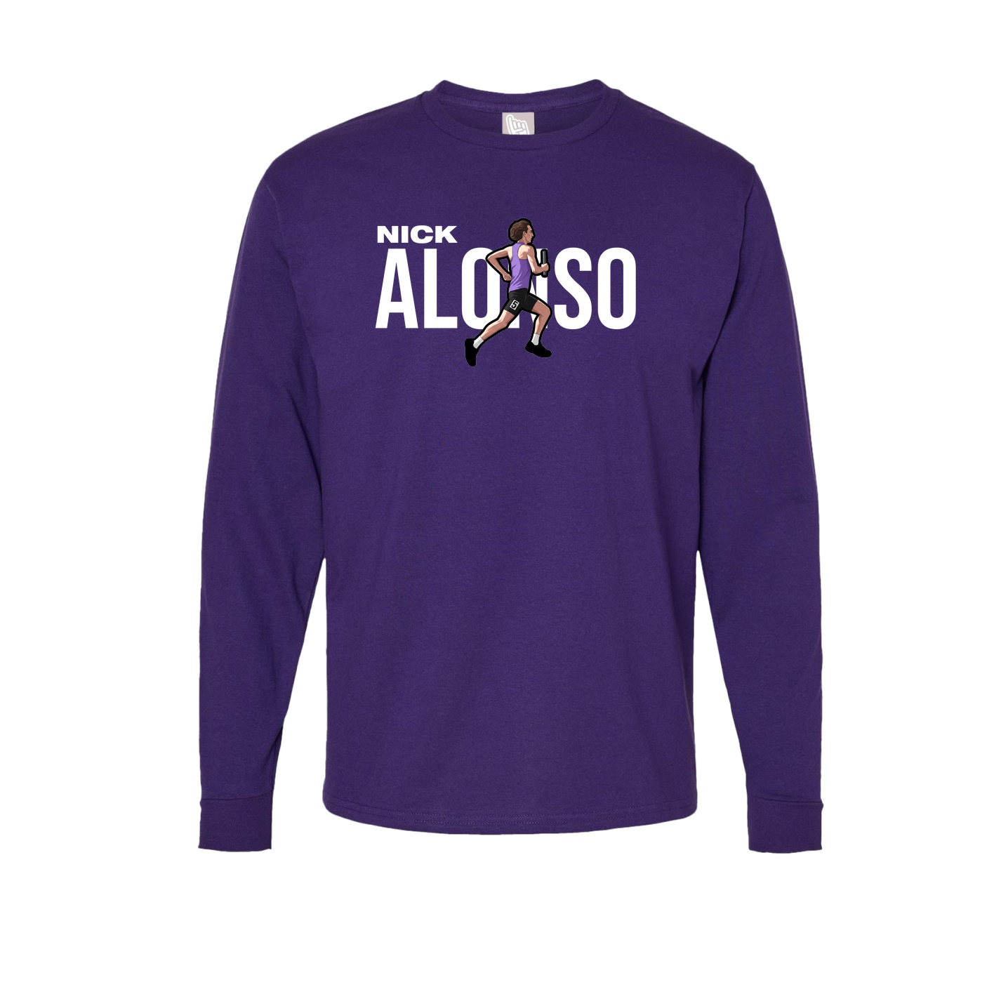 Long Sleeve Tee — Player Name in Purple