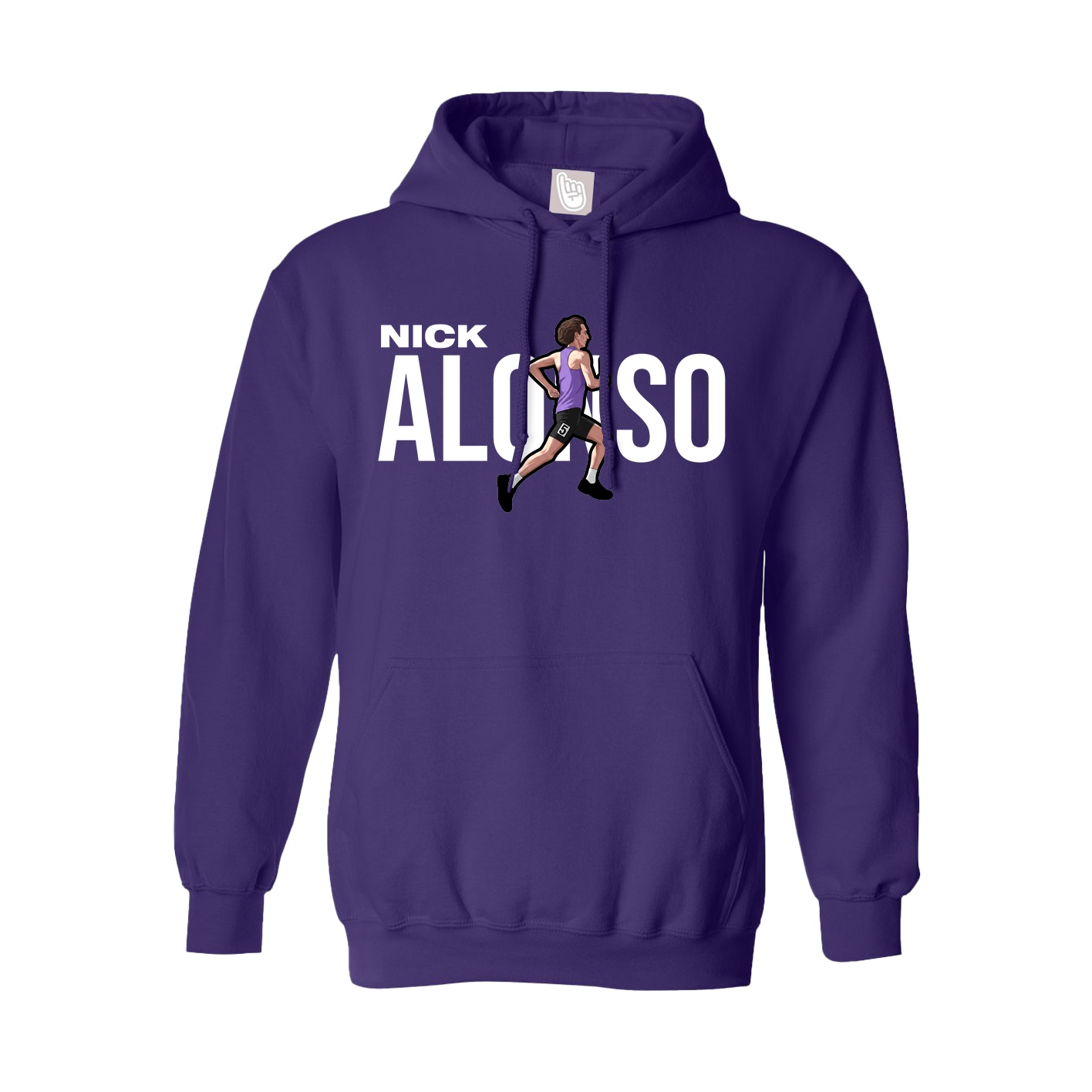 Hoodie — Player Name in Purple