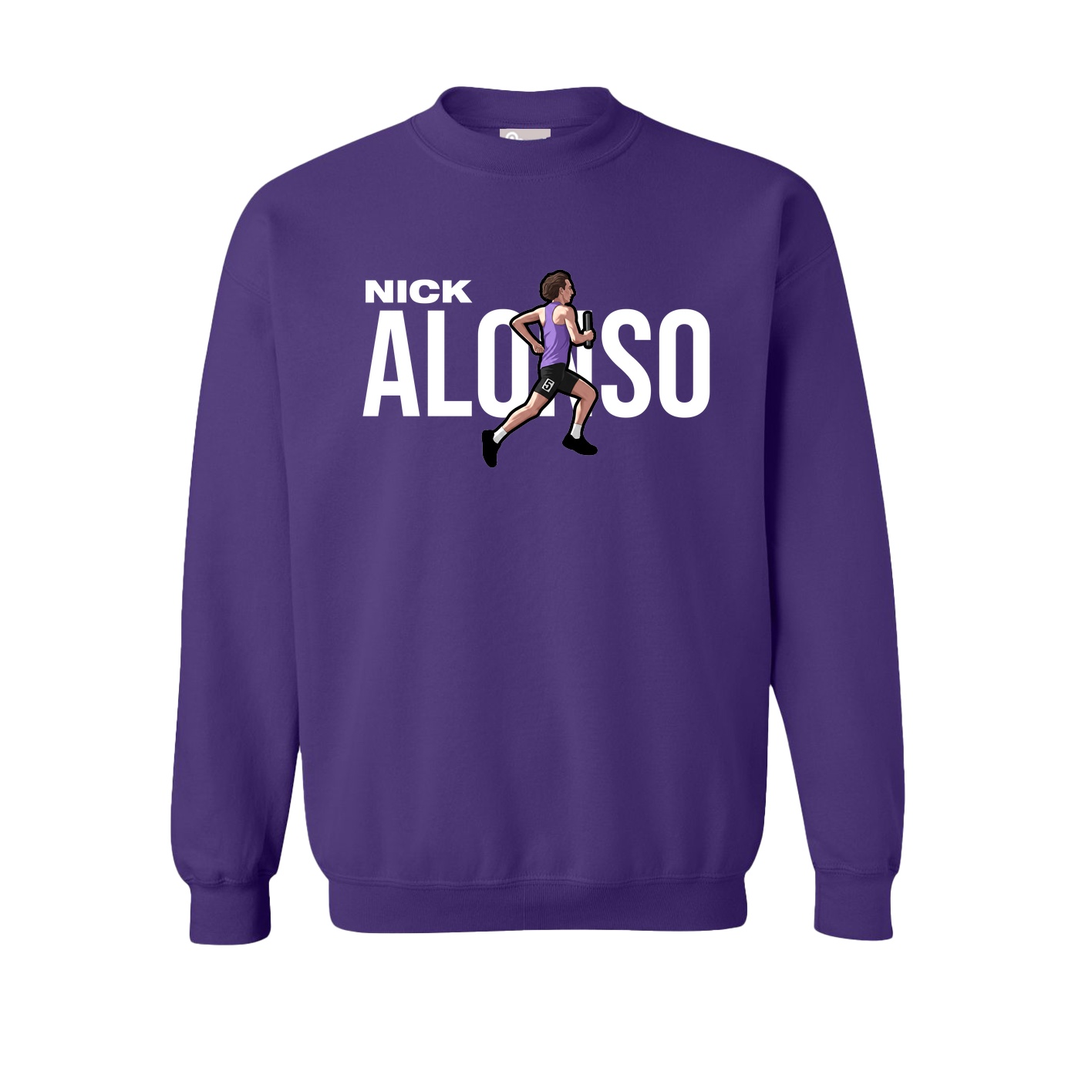 Fleece Crew — Player Name in Purple