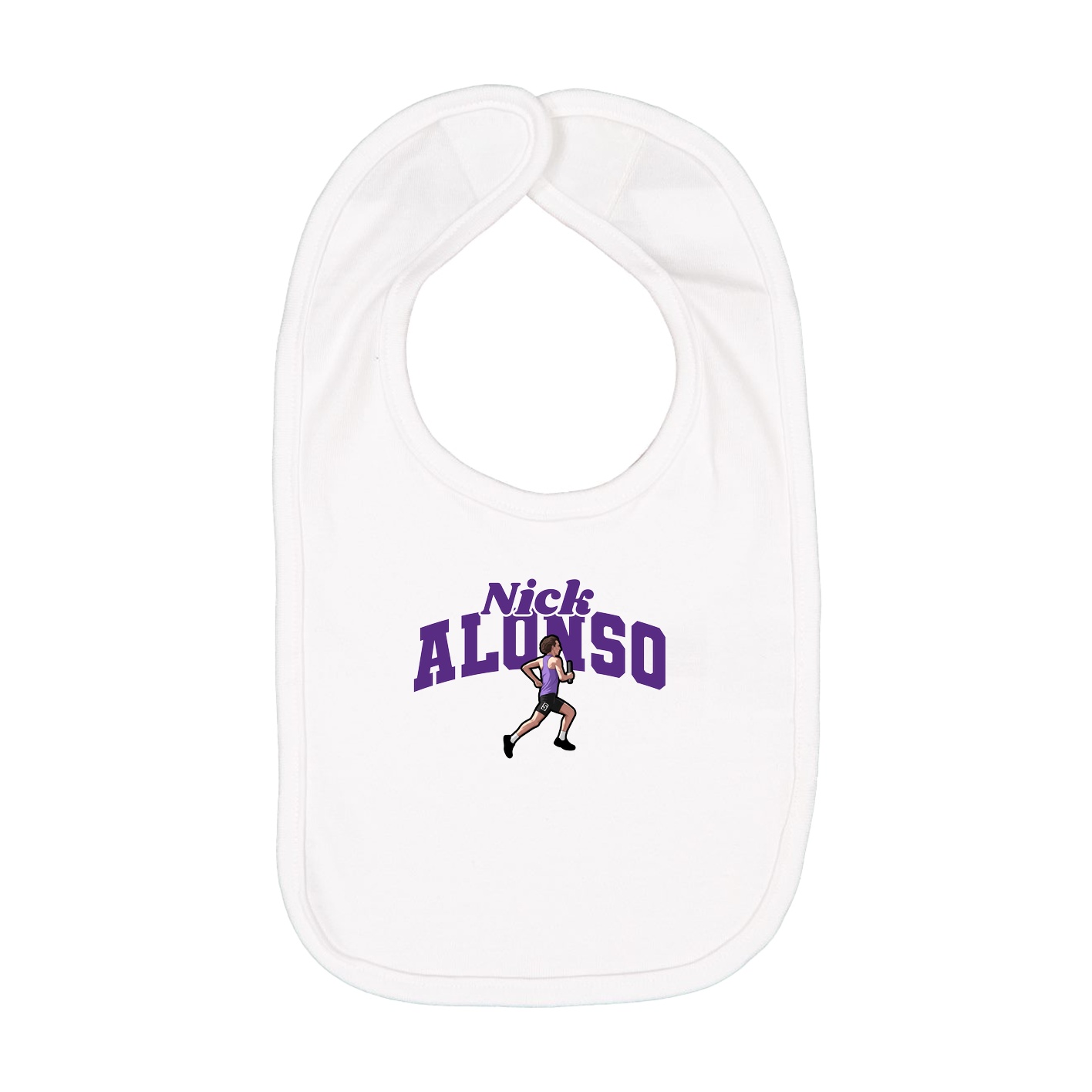 Infant Bib — Signature Arch in White