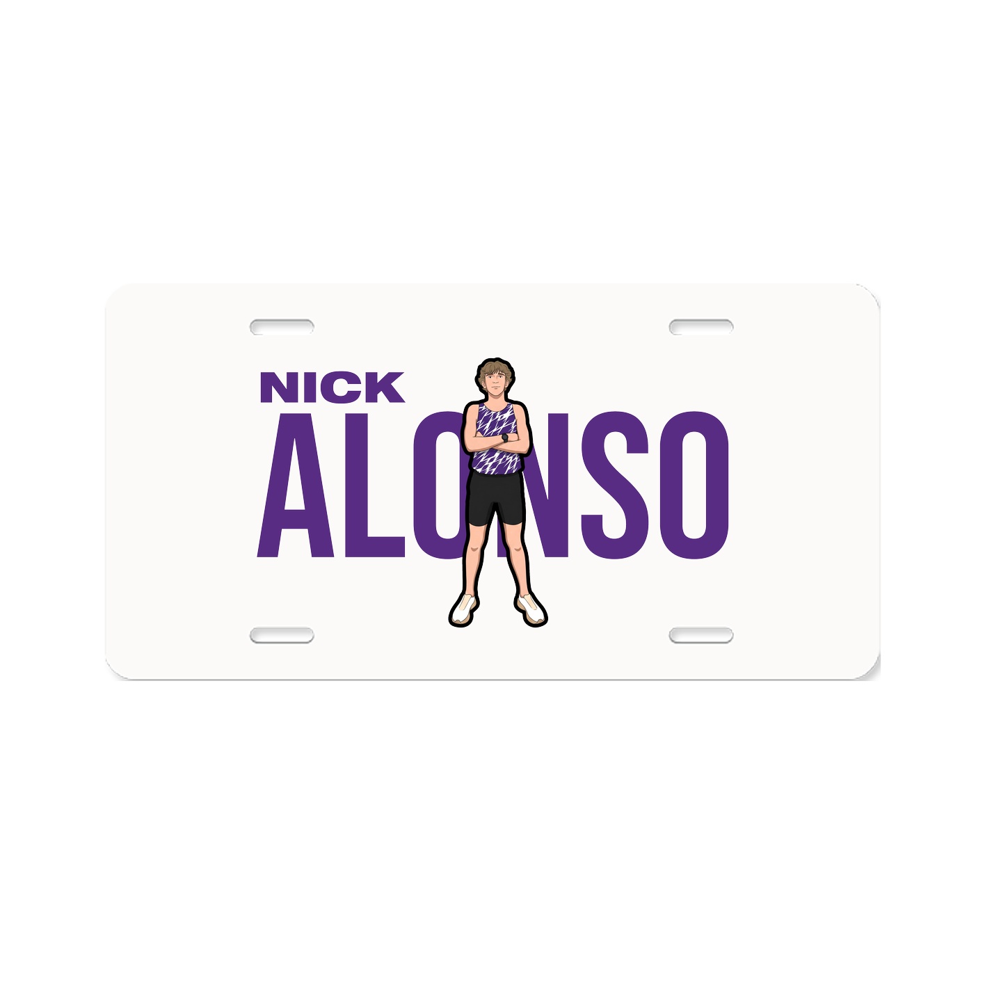 License Plate — Player Name in Classic
