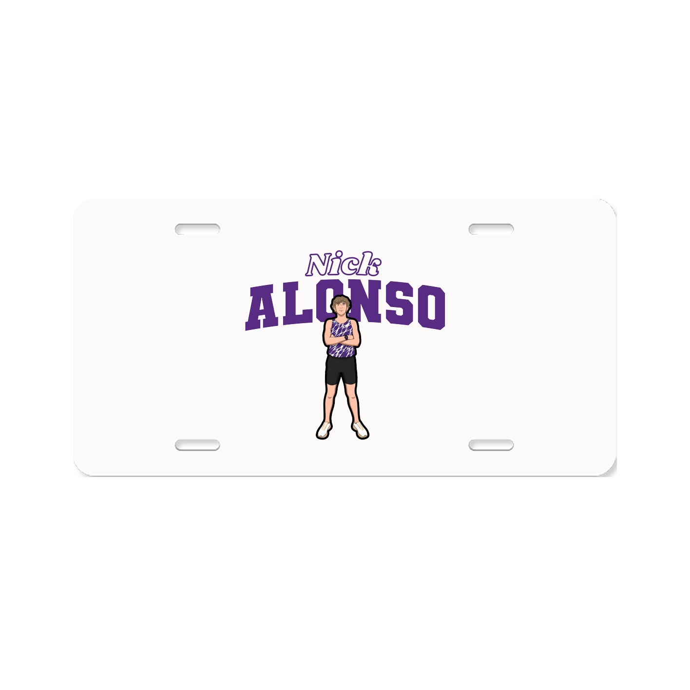 License Plate — Name Arch in Classic