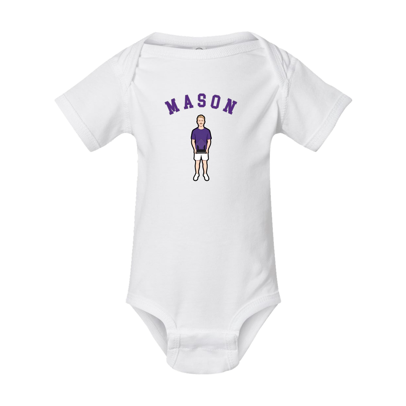 Baby Onesie — Shirsey Arch in White
