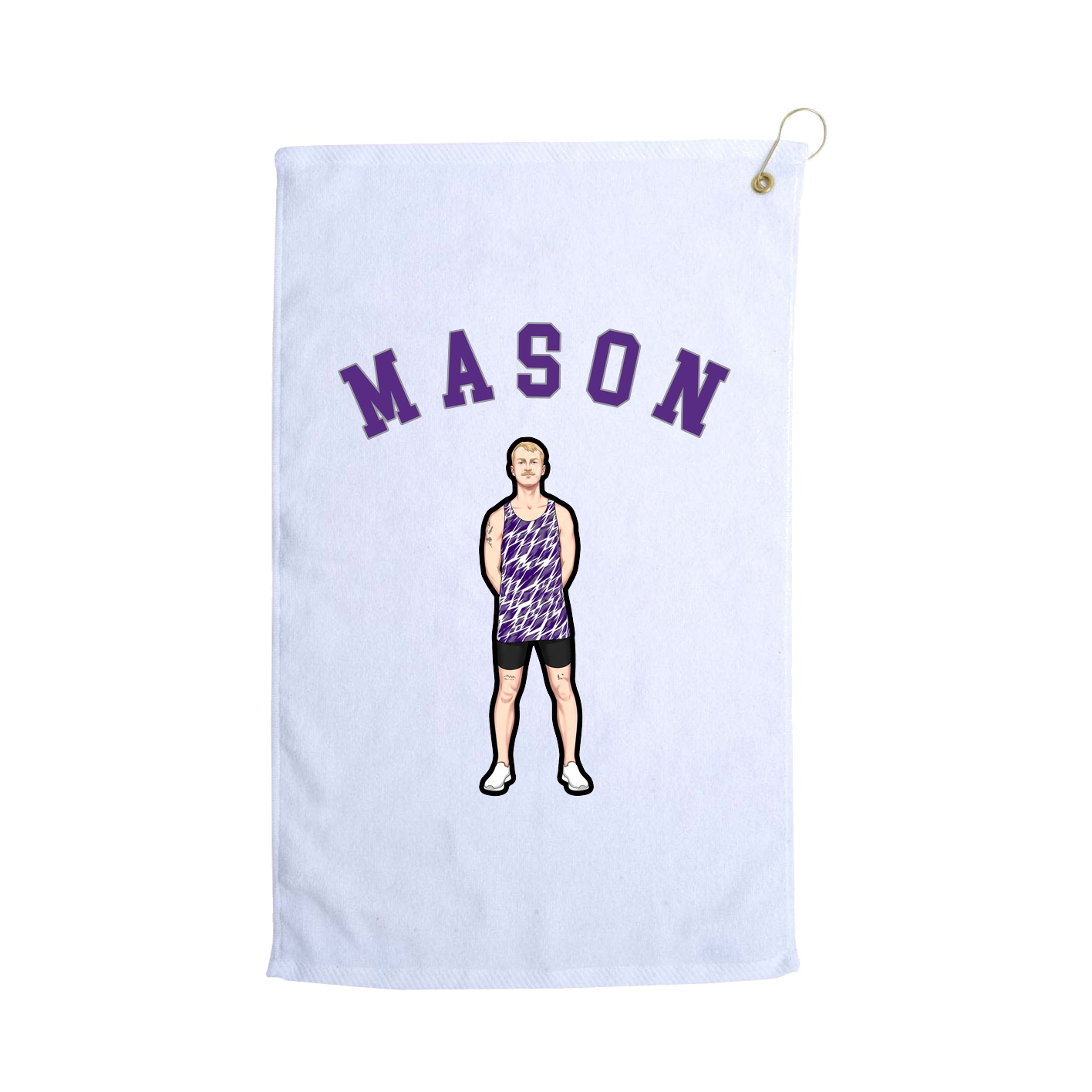 Golf Towel — Shirsey Arch in White