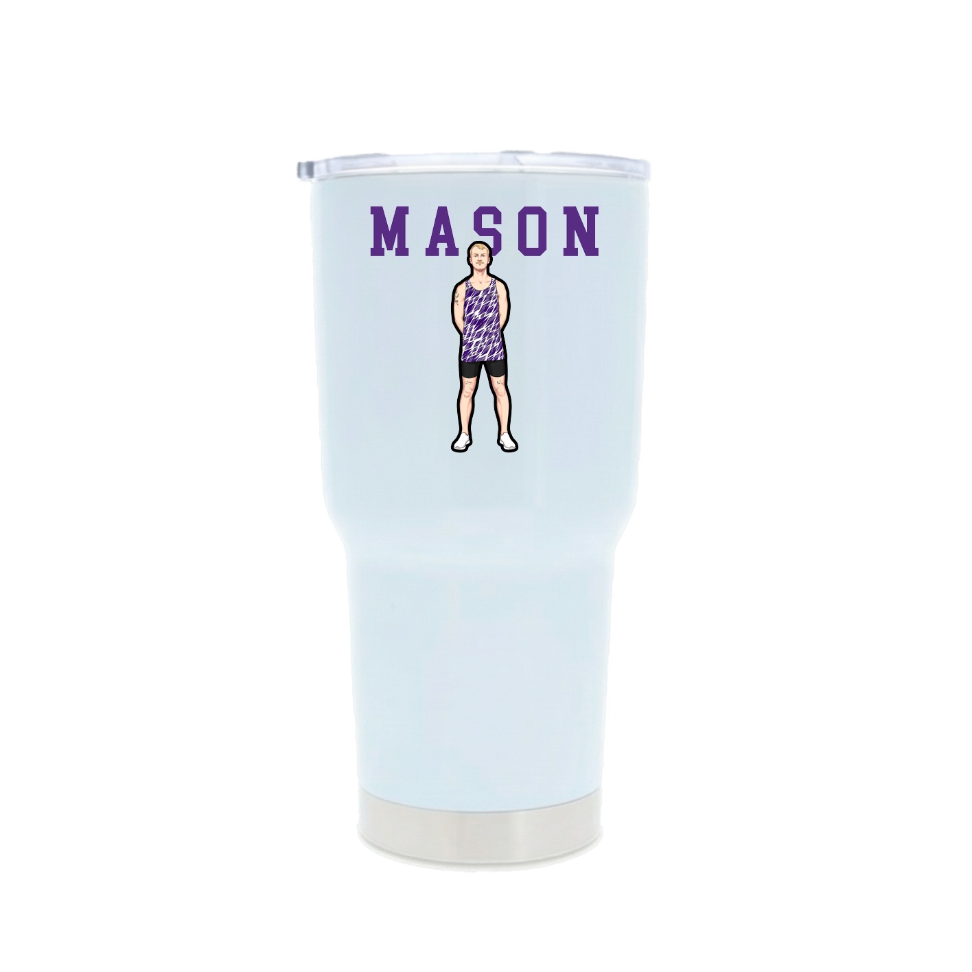 30oz Stainless Steel Tumbler — Shirsey in White